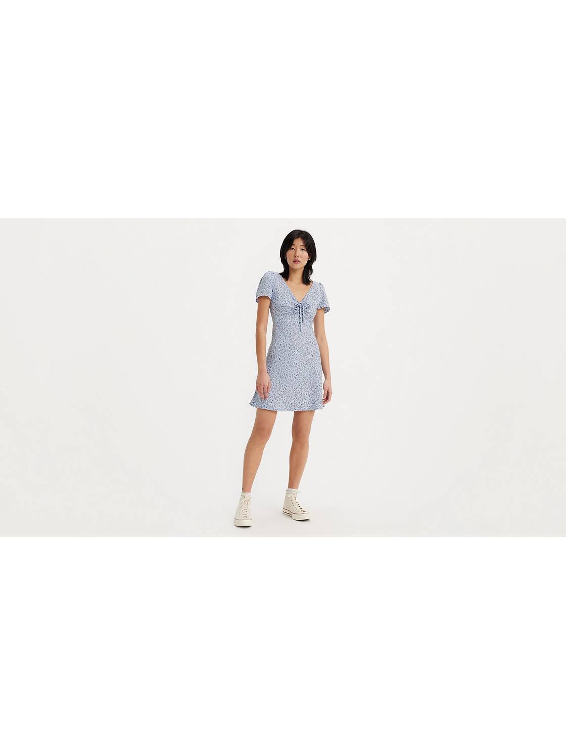 Delray Short-Sleeve Mini Dress 1