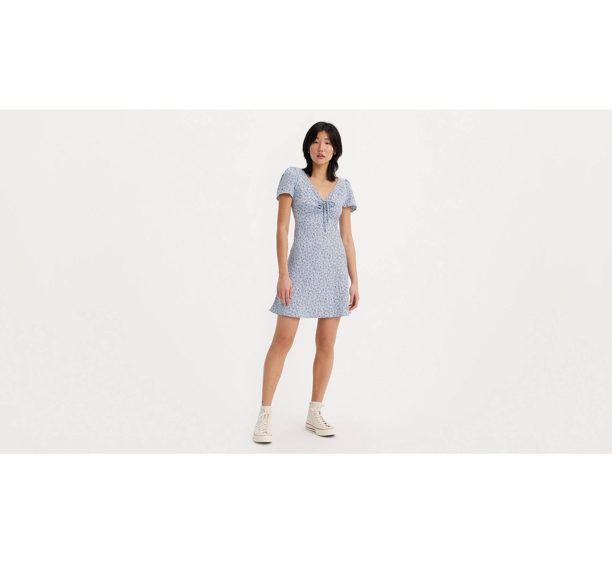 Delray Short-Sleeve Mini Dress 1