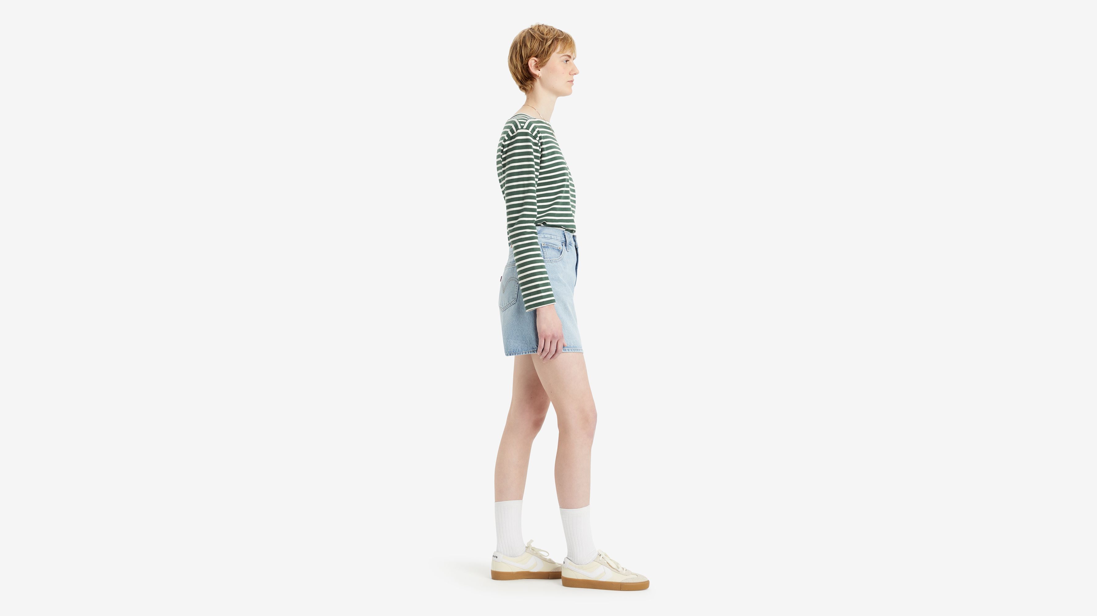 Short Levi's Taille Haute Femme – Denim Bleu Coton Taille 30 – Hot Pants Vintage