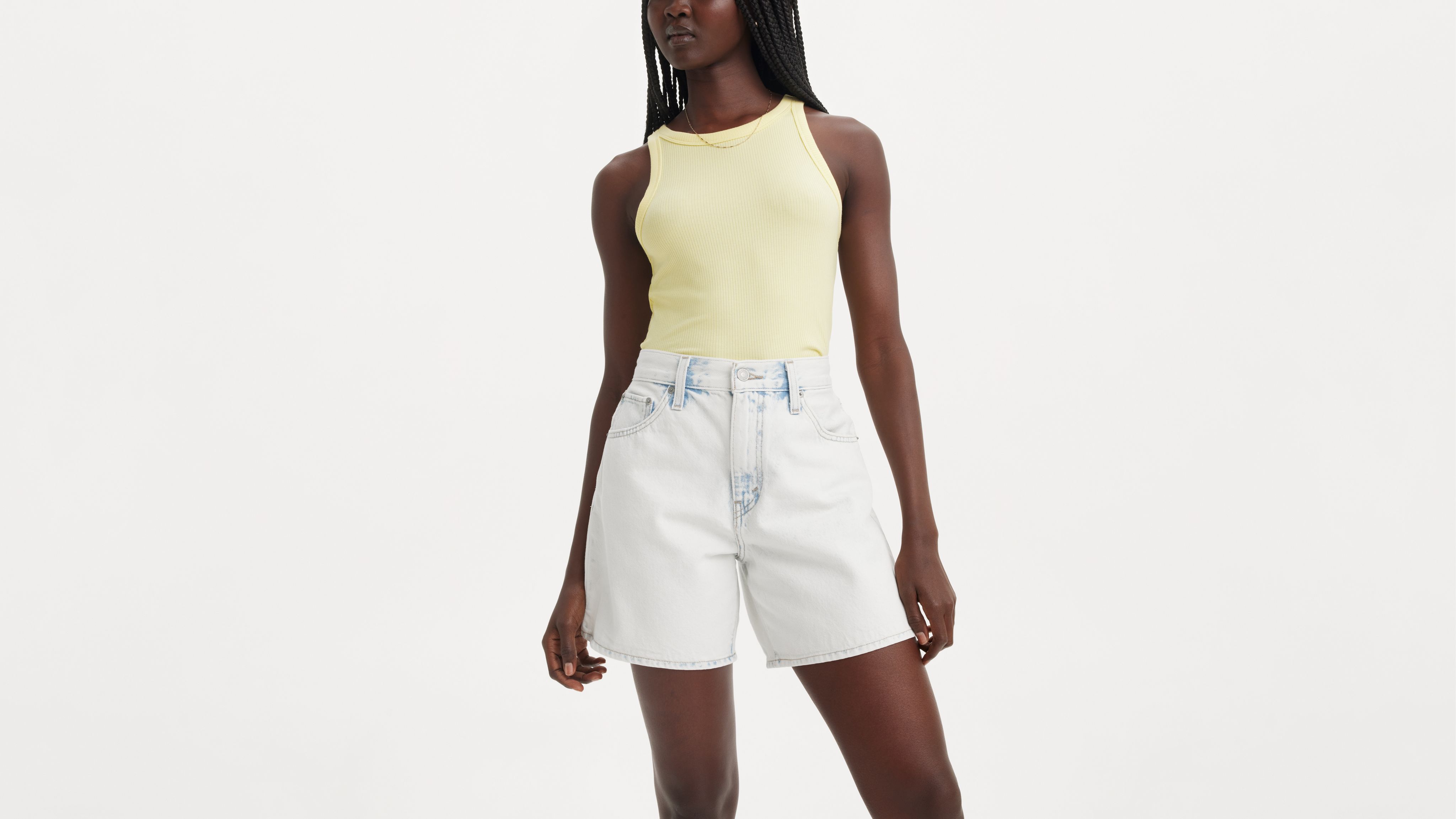 Shop Levi's High Rise Baggy Women's Shorts 25 In In The Present
