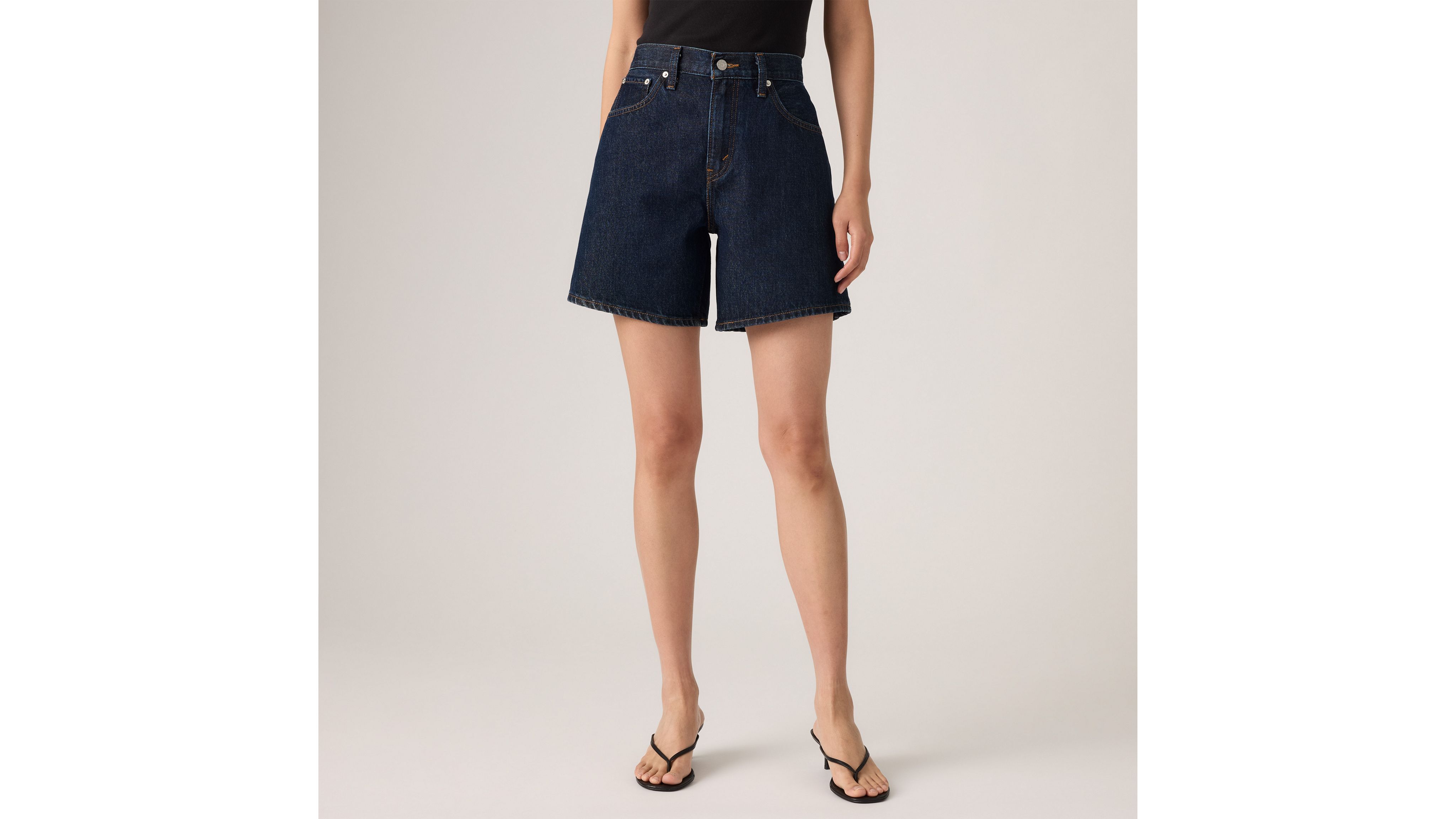 Levi's High Rise Baggy Women's Shorts 34 In Remember Together