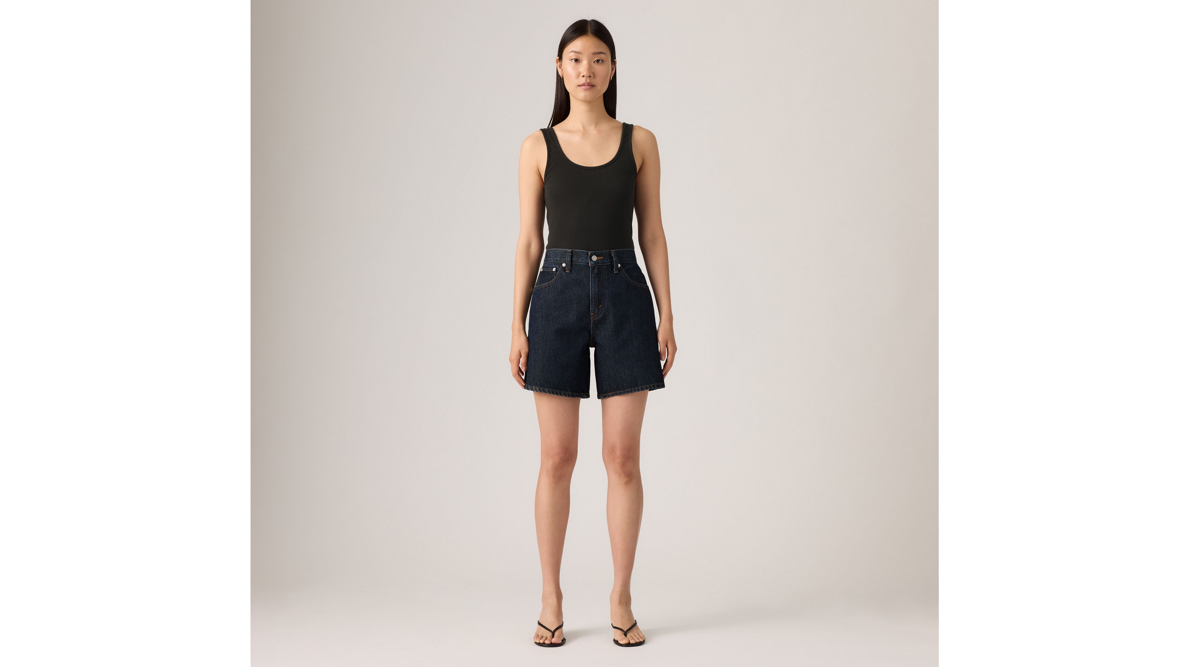 Levi's High Rise Baggy Women's Shorts 34 In Remember Together