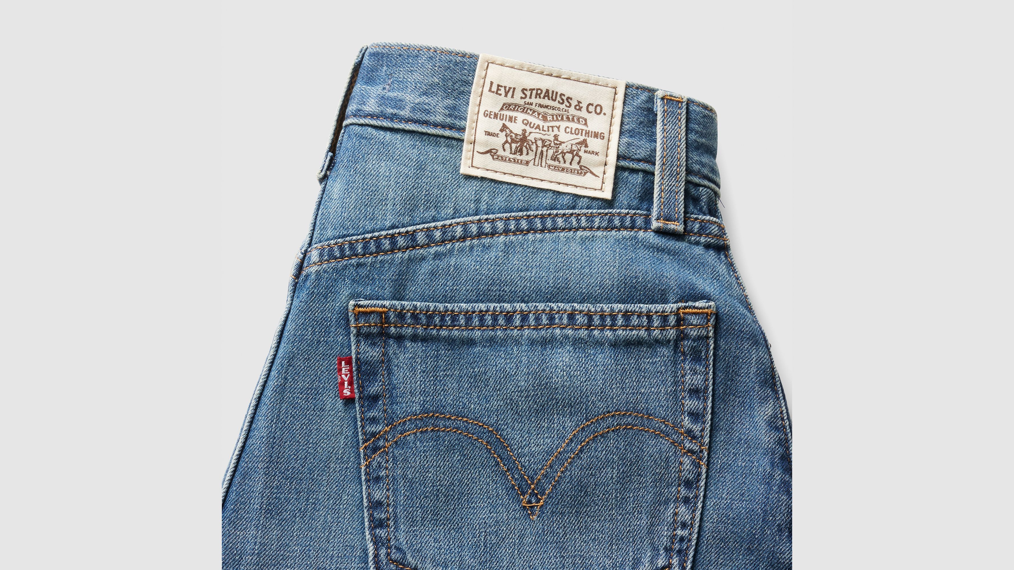 High Rise Baggy Linen+ Denim Shorts 7