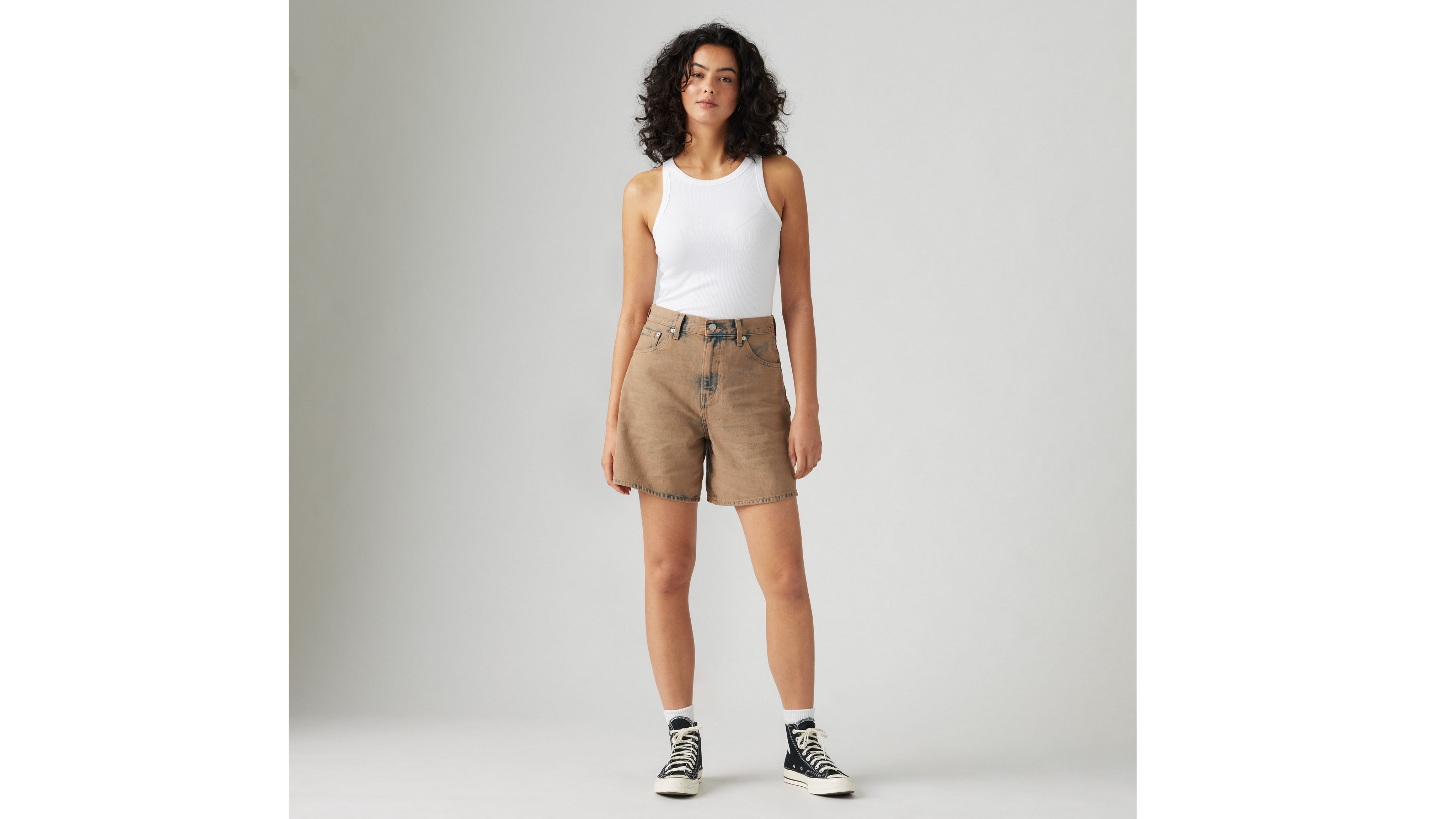 美品★TIMELESS WOMEN HIGH-RISE SHORT PANTS A93110019-front-pdp?$onmodelfront$