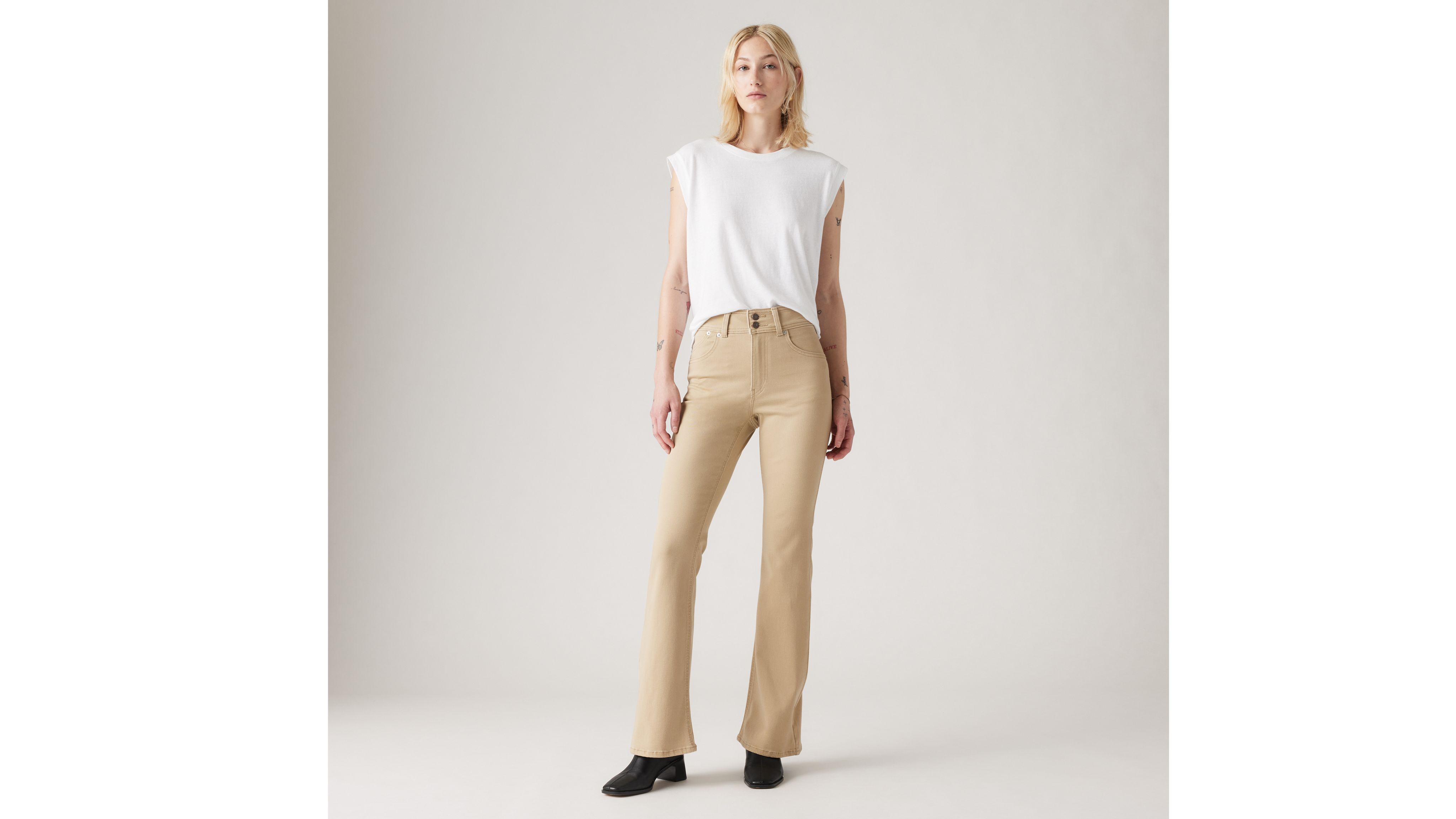 Levi's Retro 726 High Rise Flare Women's Jeans 33x32 In Safari