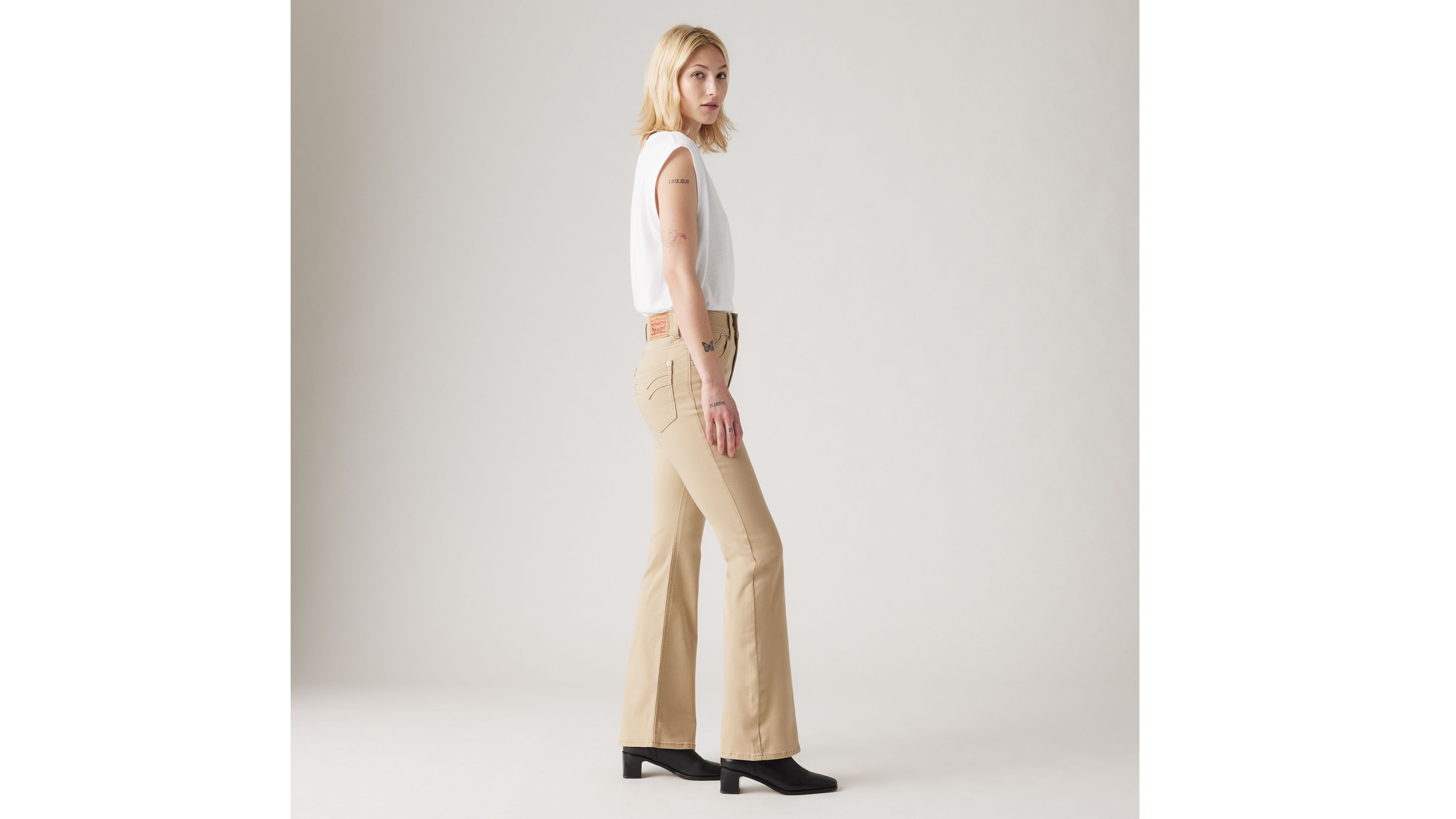 Levi's Retro 726 High Rise Flare Women's Jeans 33x32 In Safari