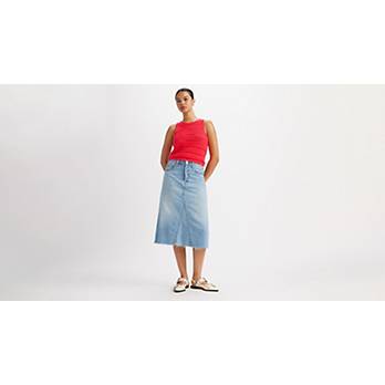 A-formet Decon nederdel med ekstrahøj talje 1