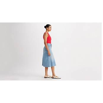 A-linjeformad Decon-kjol med hög midja 4