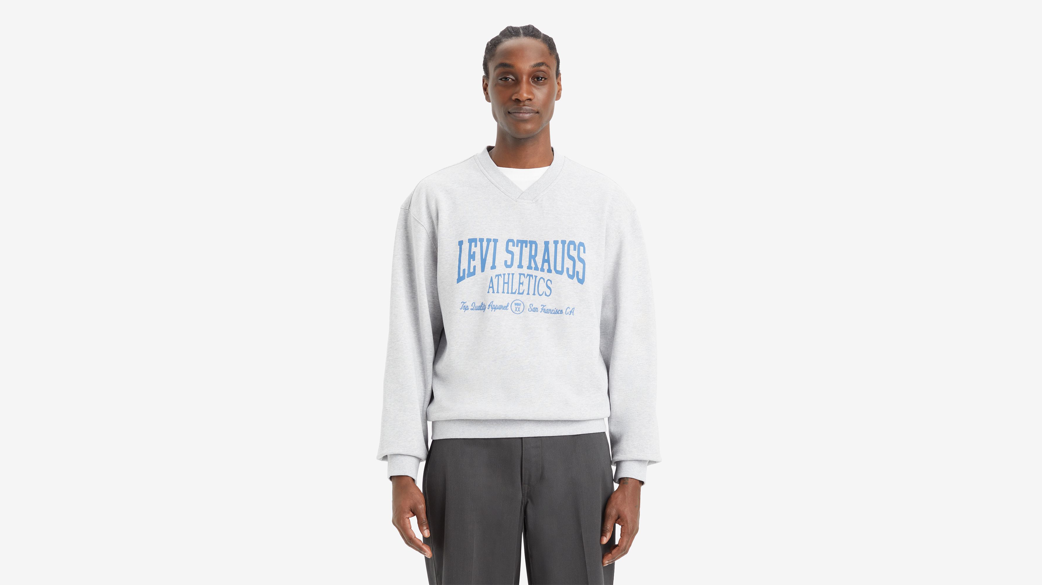 V-neck Graphic Sweatshirt - Grey | Levi's® NL