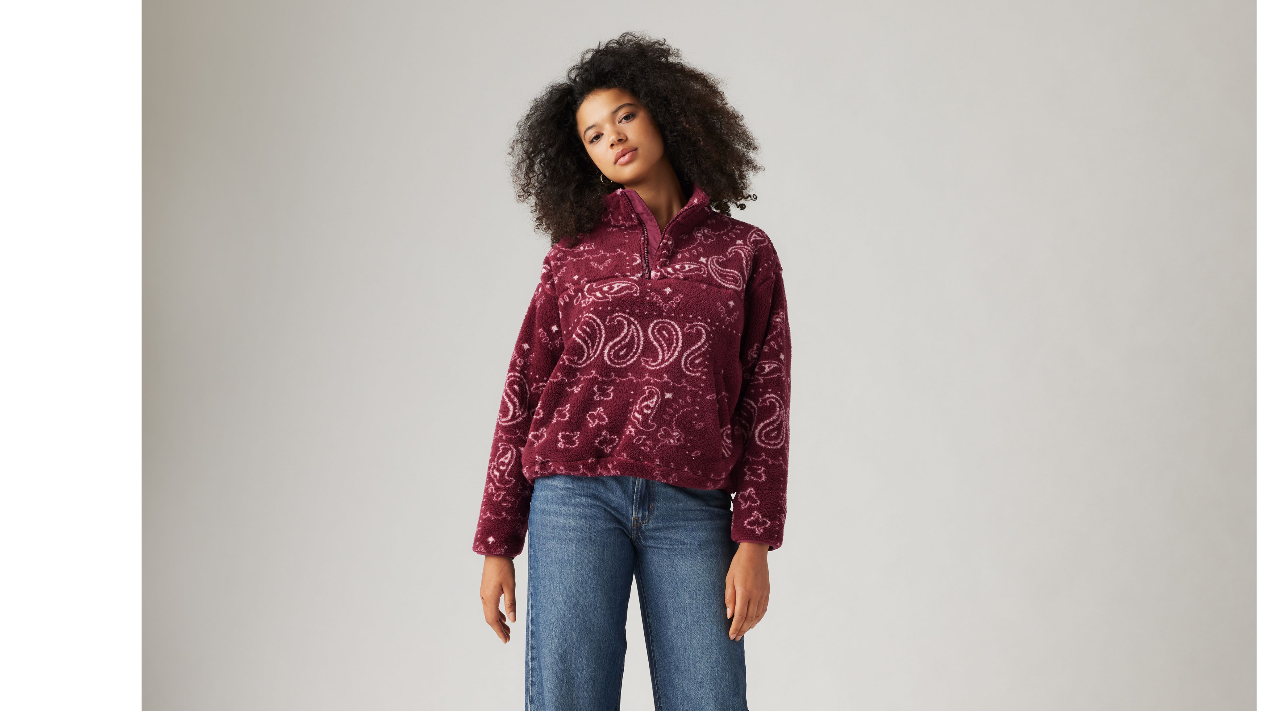 Canyon Quarterzip Fleece Red Levi's® NL