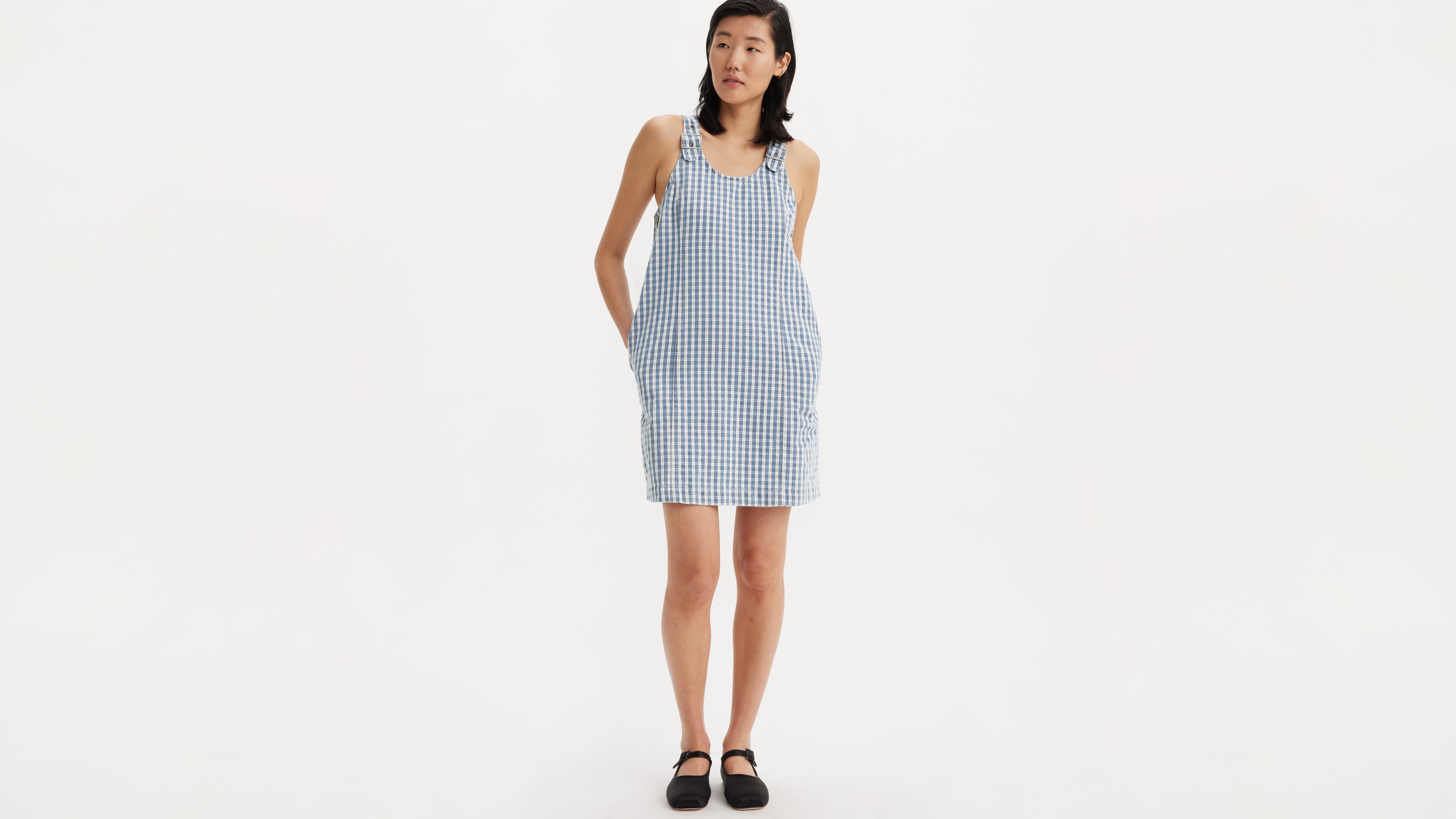 Aly Denim Jumper Dress - White | Levi's® US
