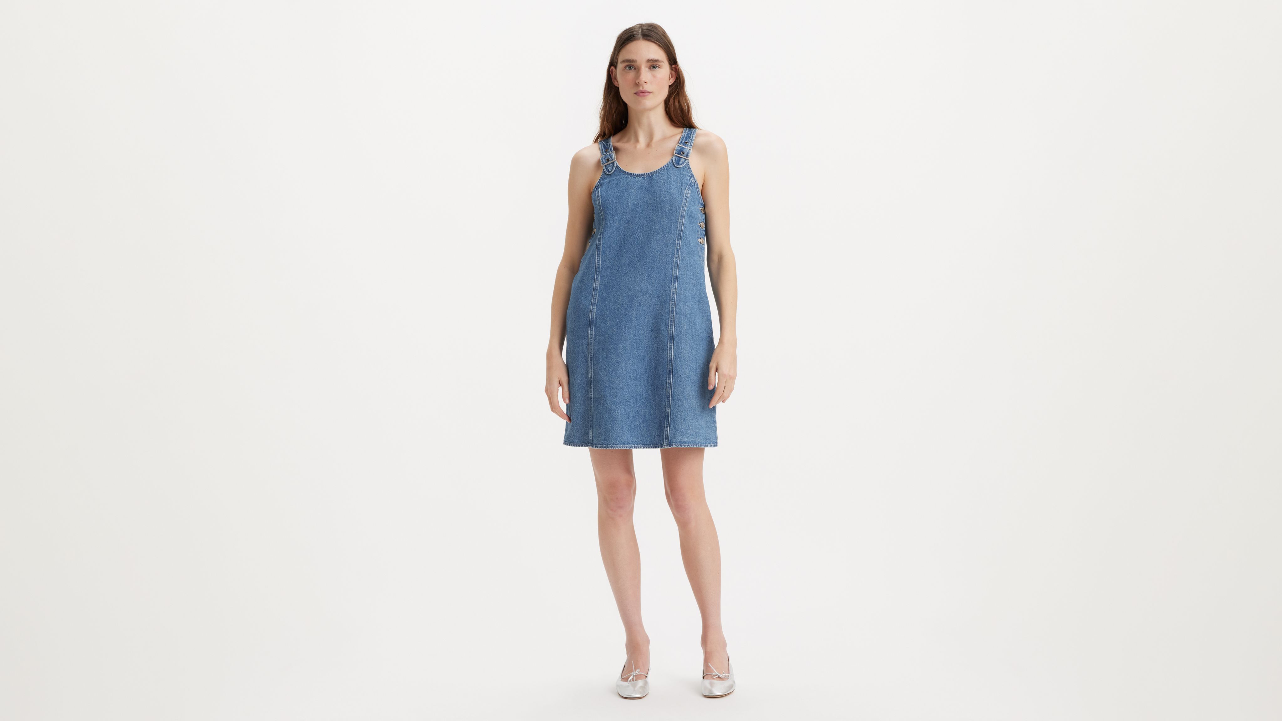 Aly Denim Jumper Dress