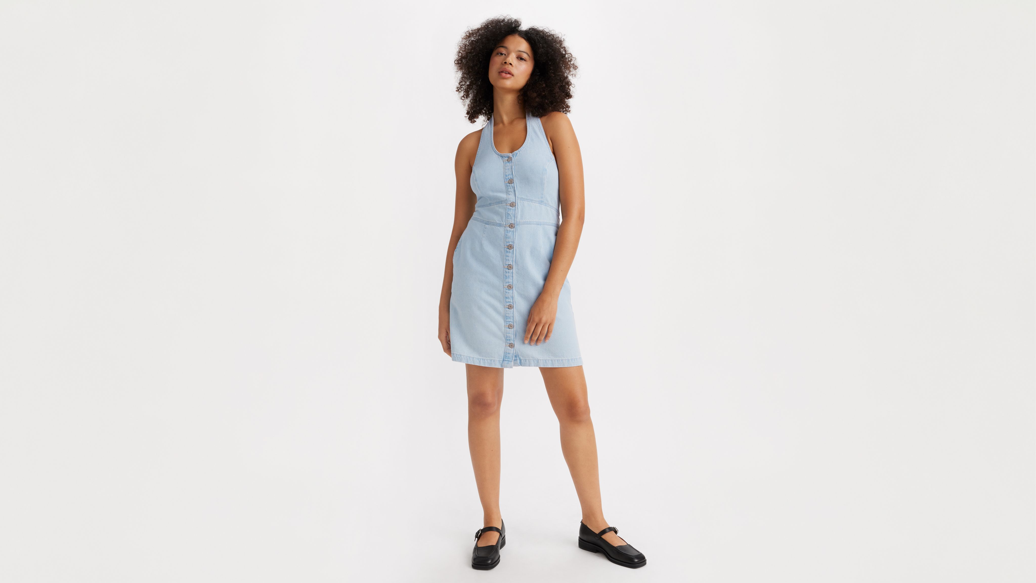 Halter Denim Dress 1