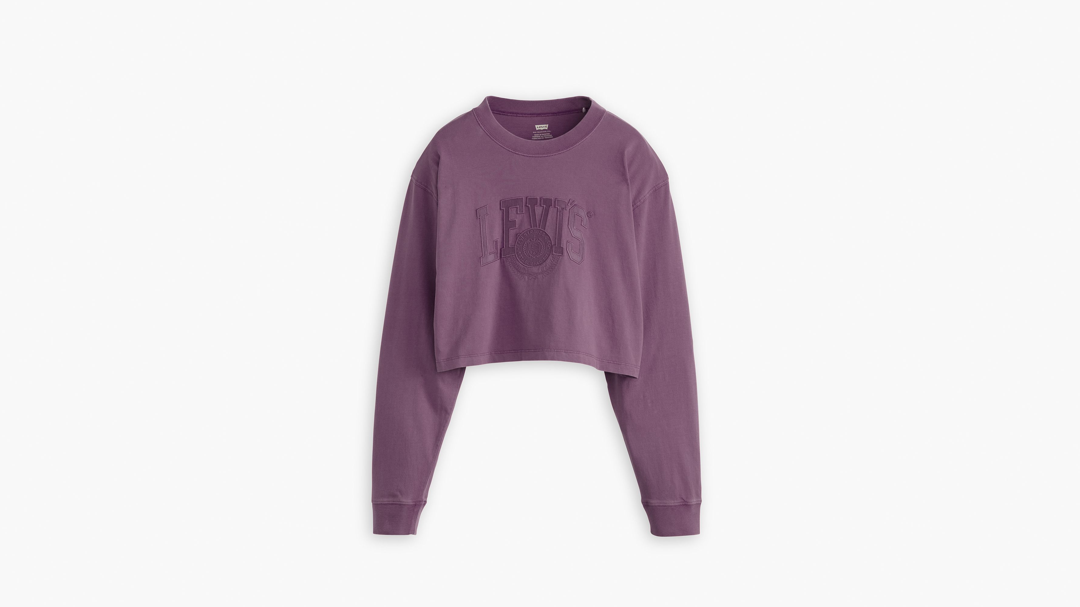 Cropped Long Sleeve Football T-Shirt 5
