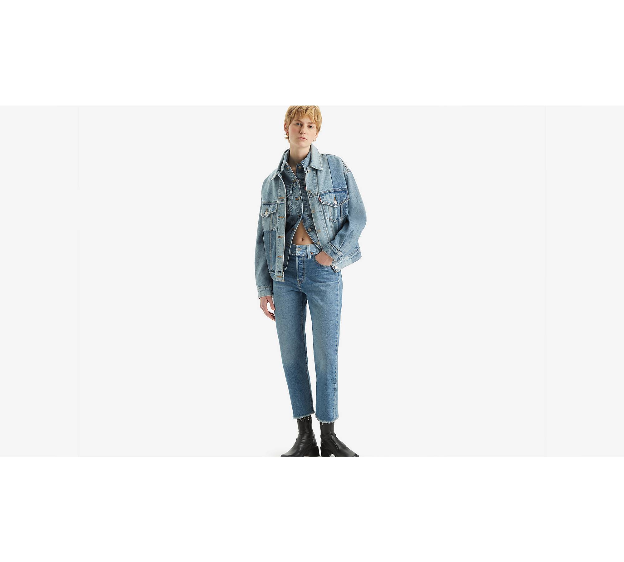 501® Original Split Cropped-Jeans 1