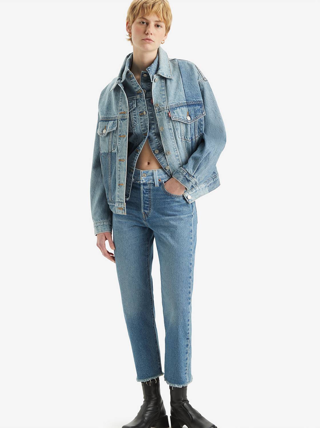 501® Original Split Cropped Jeans 1
