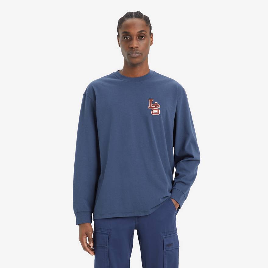 Long Sleeve Classic Relaxed Tee - Blue | Levi's® AT Long Sleeve Classic Relaxed Tee - Blue | Levi's® AT