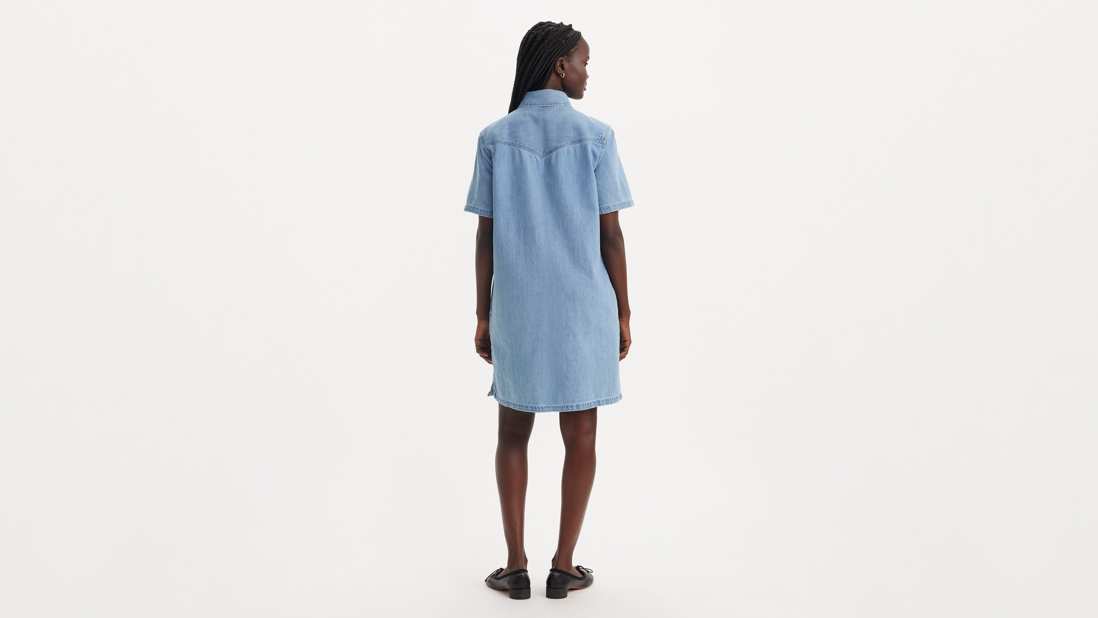 Louisa Short Sleeve Denim Dress 3
