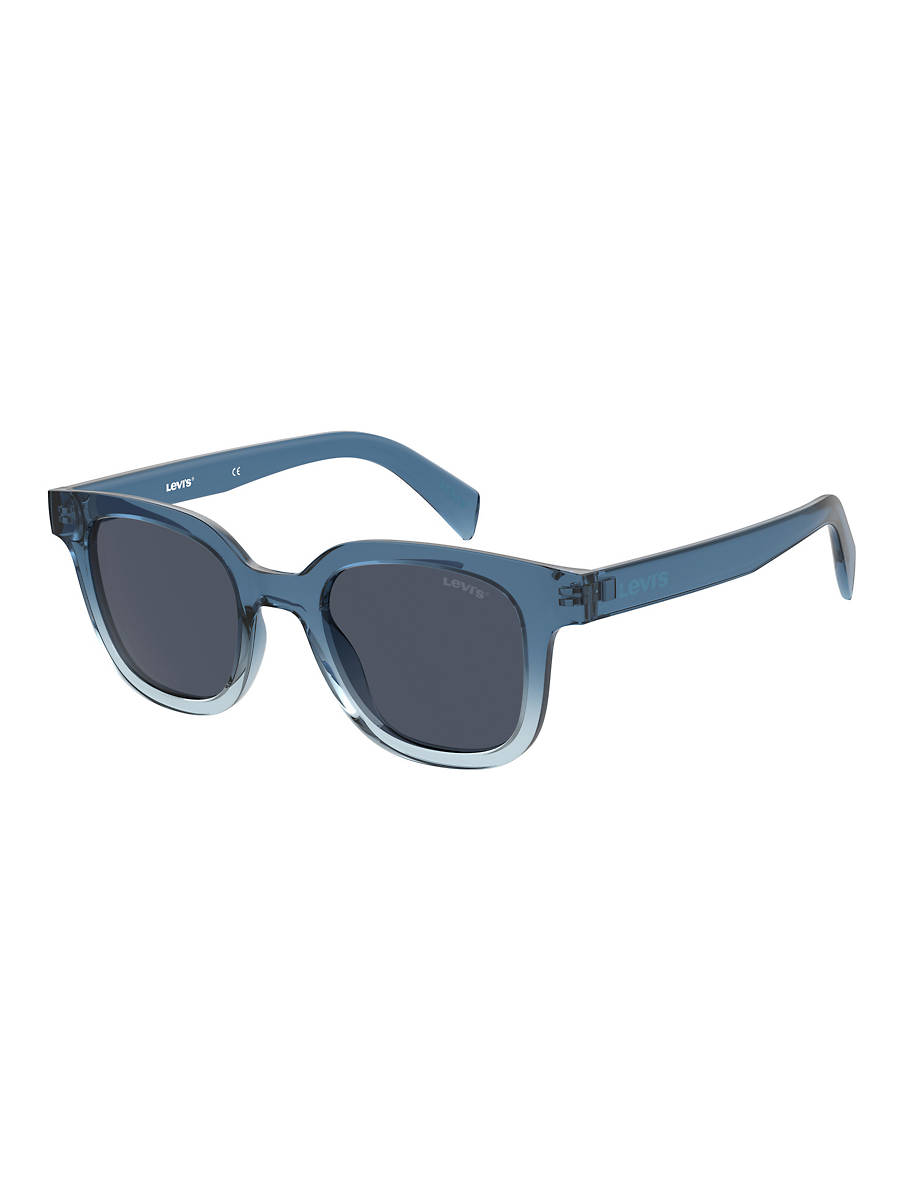 Levi's Blue Rectangular Men's Sunglasses