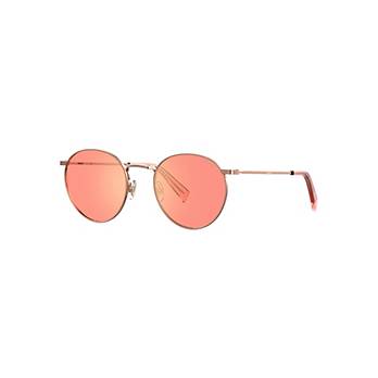 Orange Round Sunglasses 2