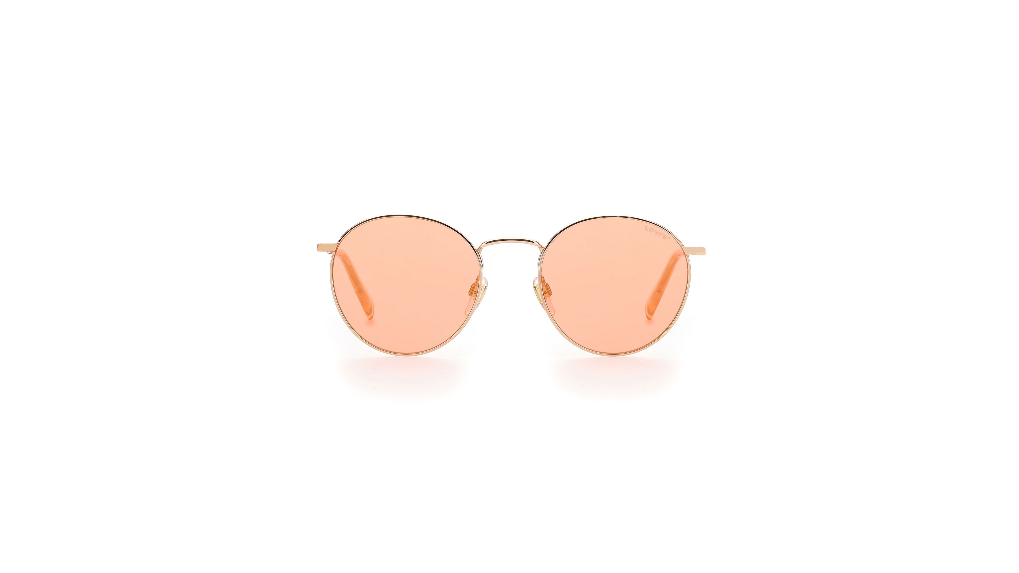 Orange Round Sunglasses 1
