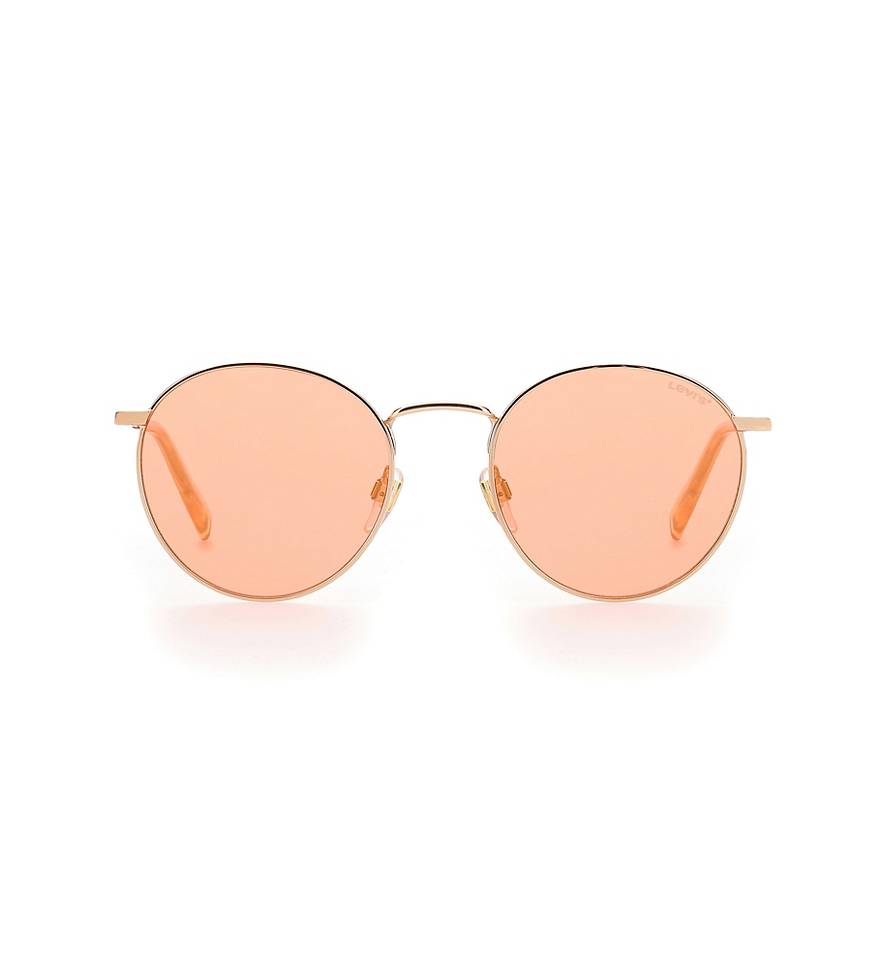 Orange Round Sunglasses 1