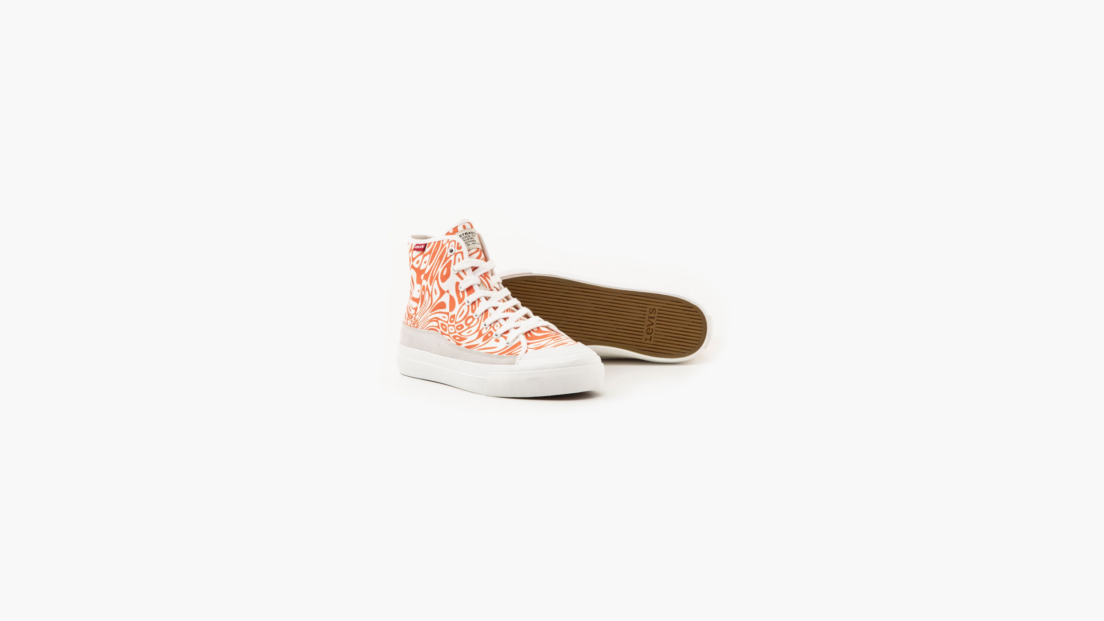 Square High Top Sneakers Orange Levi's® GB