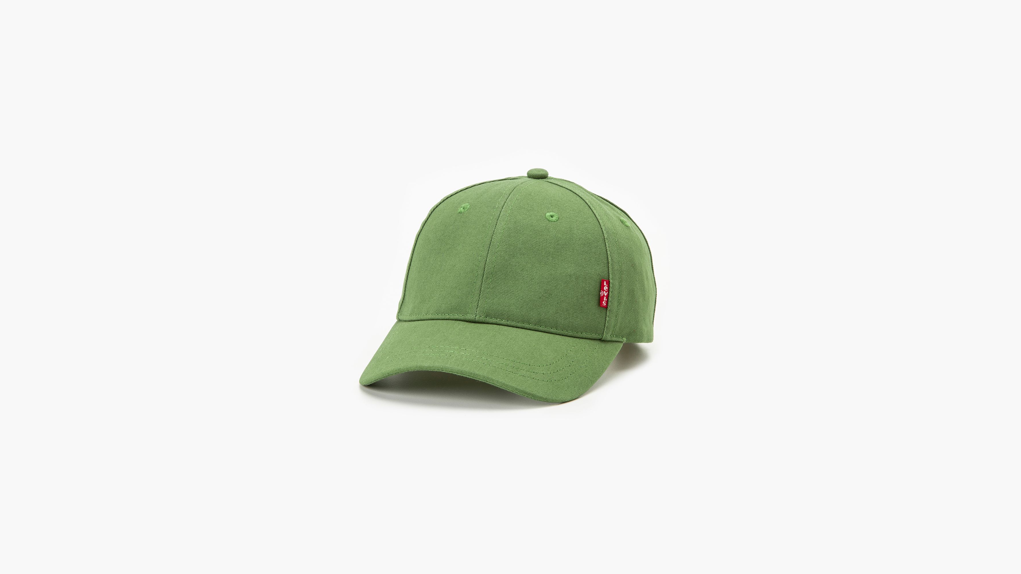 Classic twill red outlet tab baseball cap