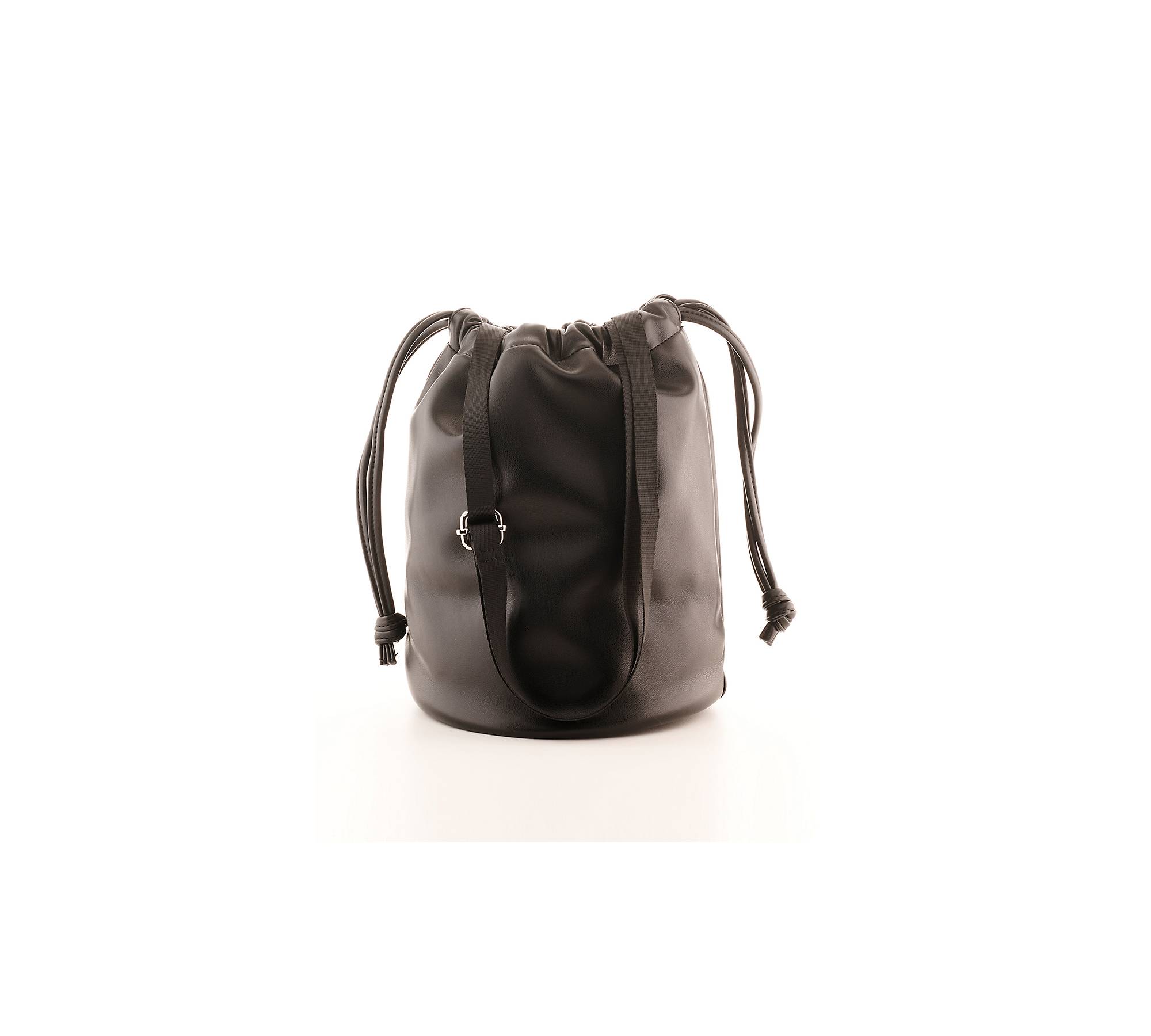 Large Bucket Bag in Black Napa | L'aventura
