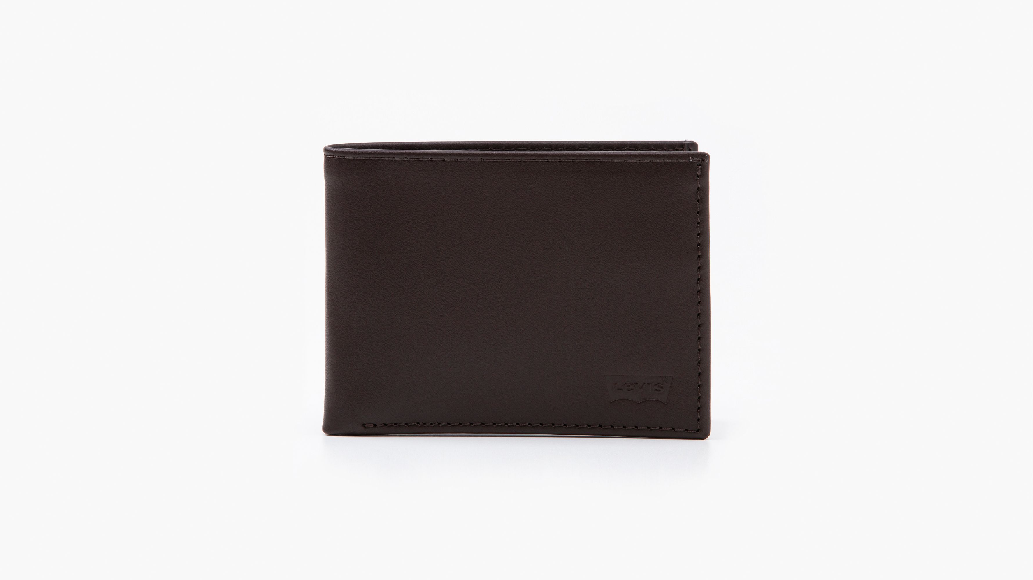 Levi's® Logo Bifold Id Wallet - Brown | Levi's® US