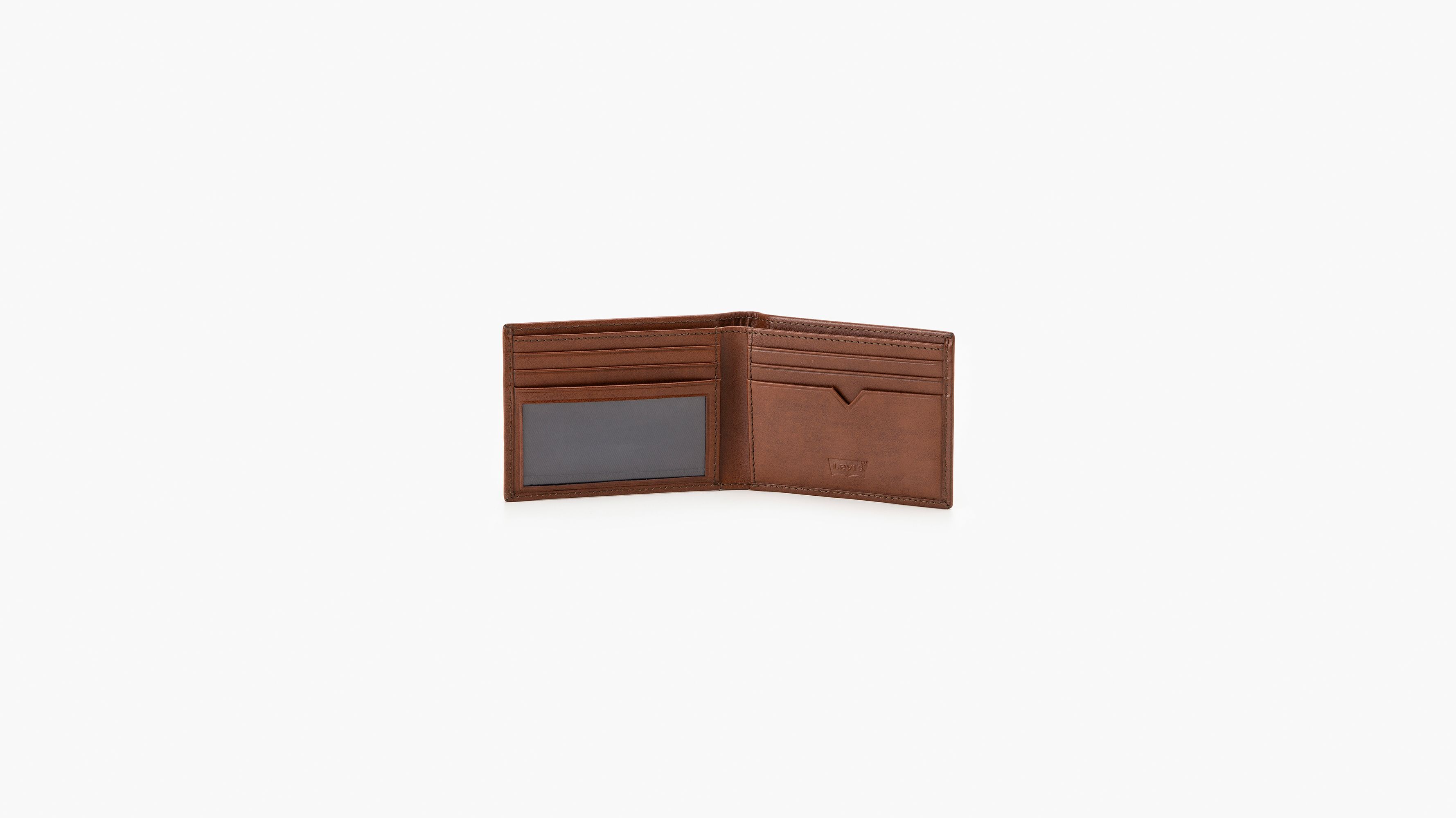 Levi's brown hot sale leather wallet