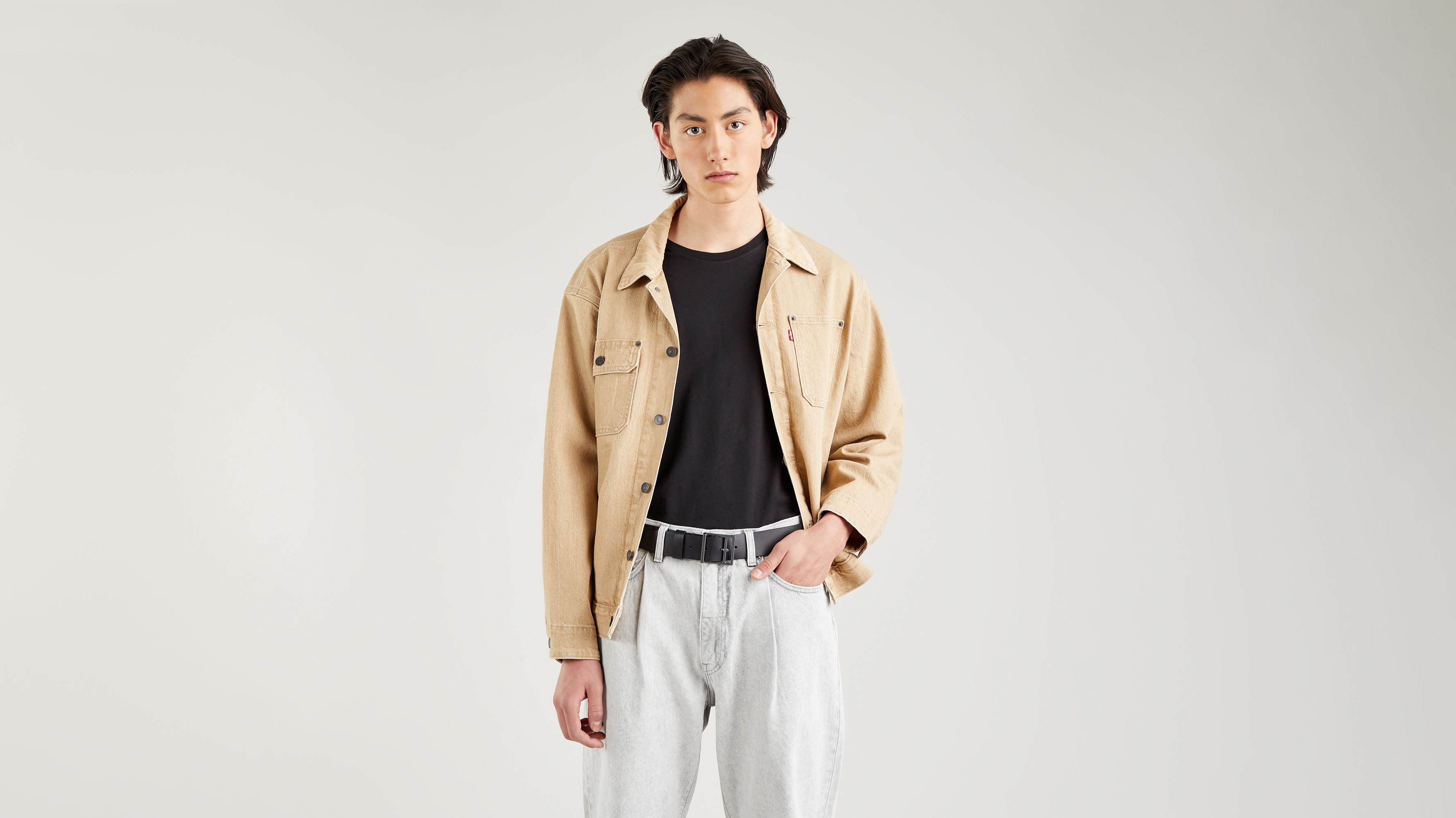 Levi's® Leren riem Zijn riem bestel je bij
