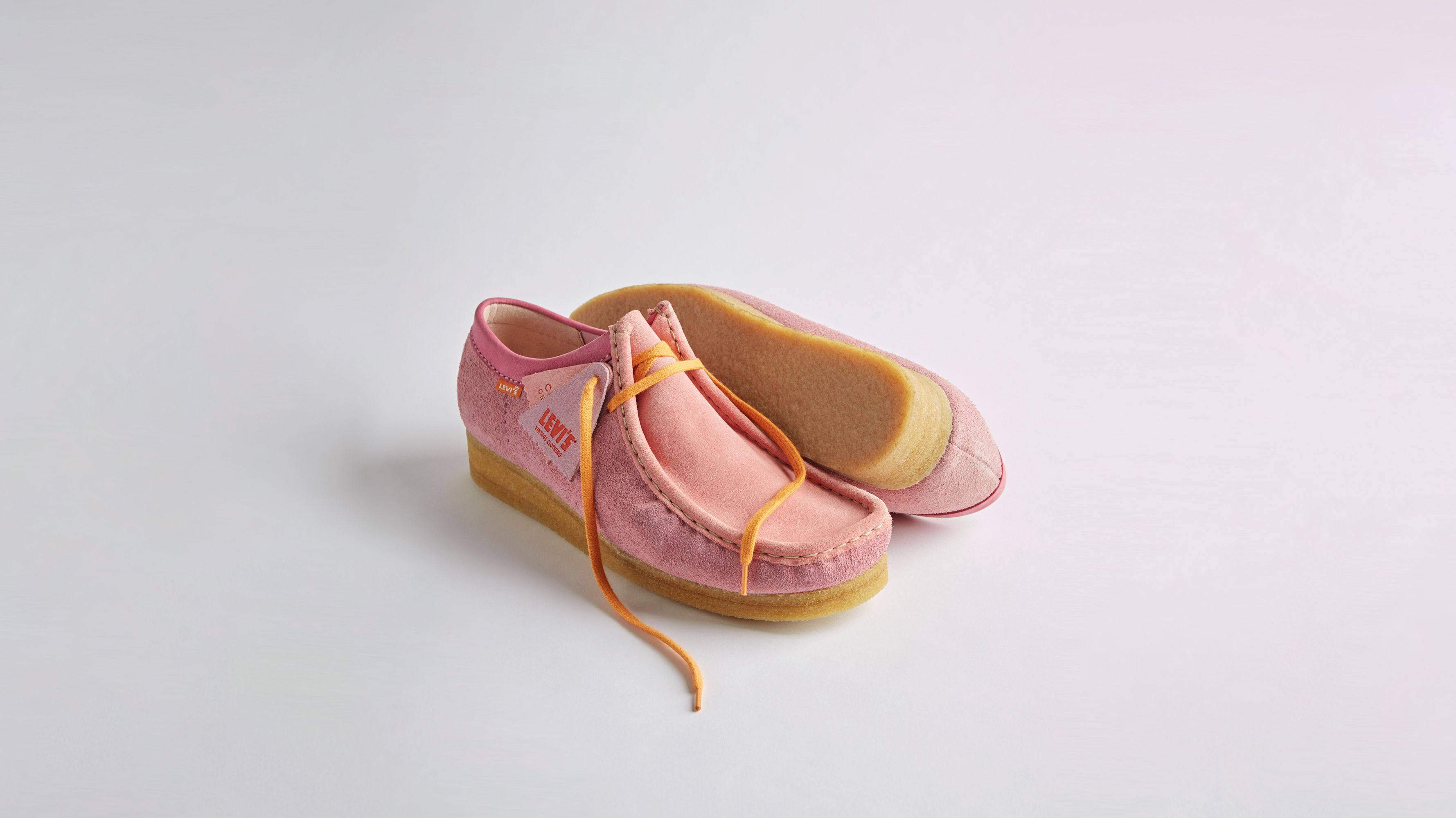 Levi's® X Clarks® Wallabee Shoe - Pink | Levi's® US
