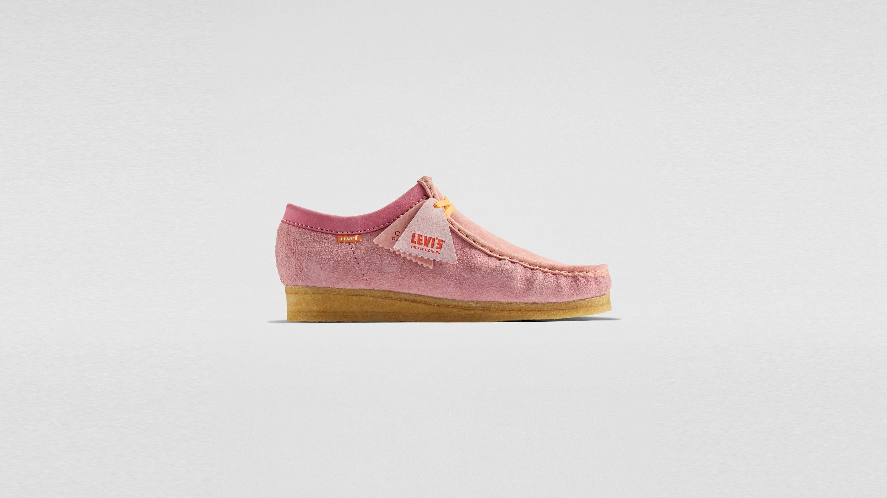 Levi's® X Clarks® Wallabee Shoe - Pink | Levi's® US