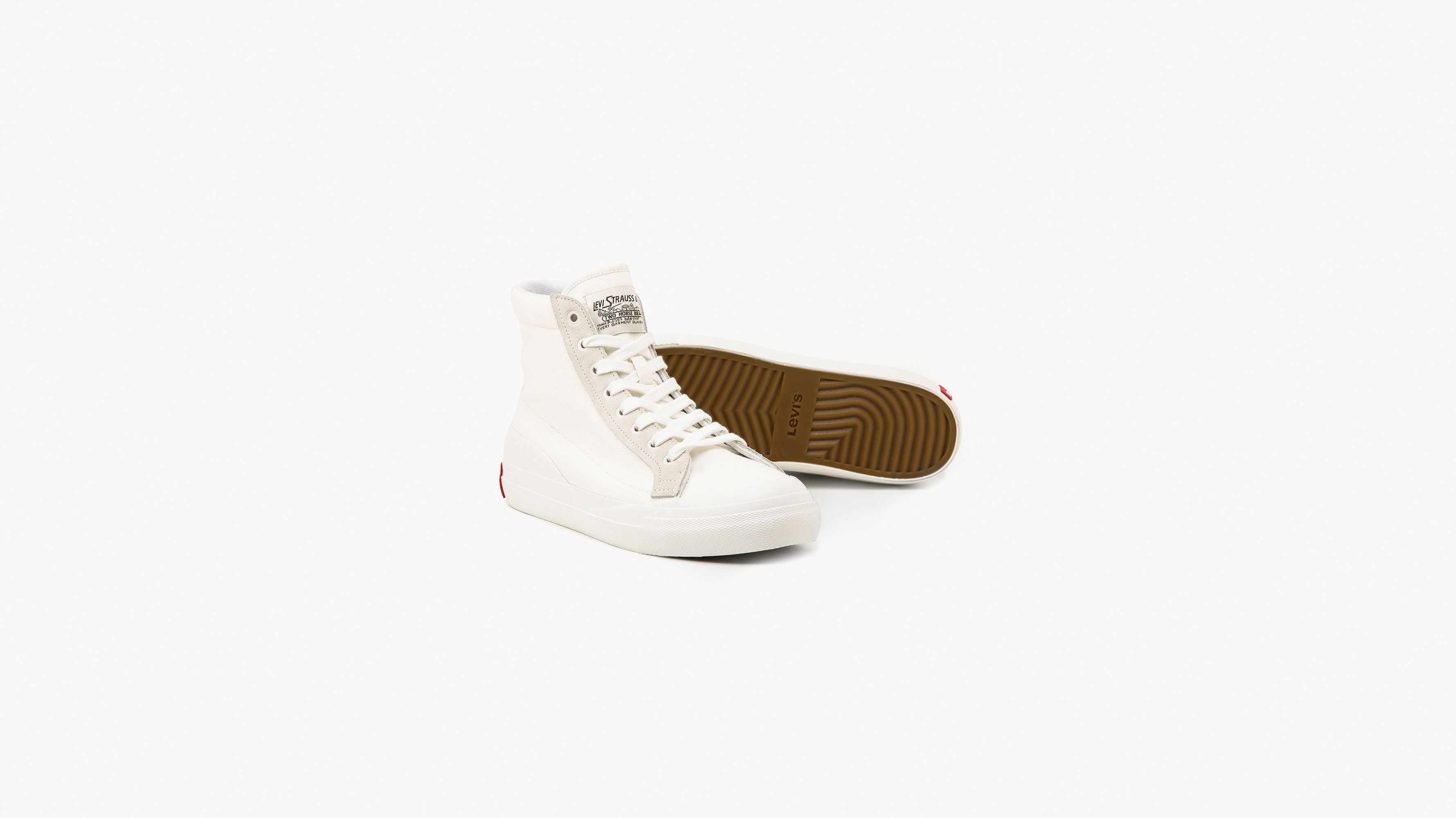 Levi's Damen Hernan S Sneaker – Bequeme Turnschuhe Mit Gummiobermaterial Und Mesh-Innenfutter, Schnürung