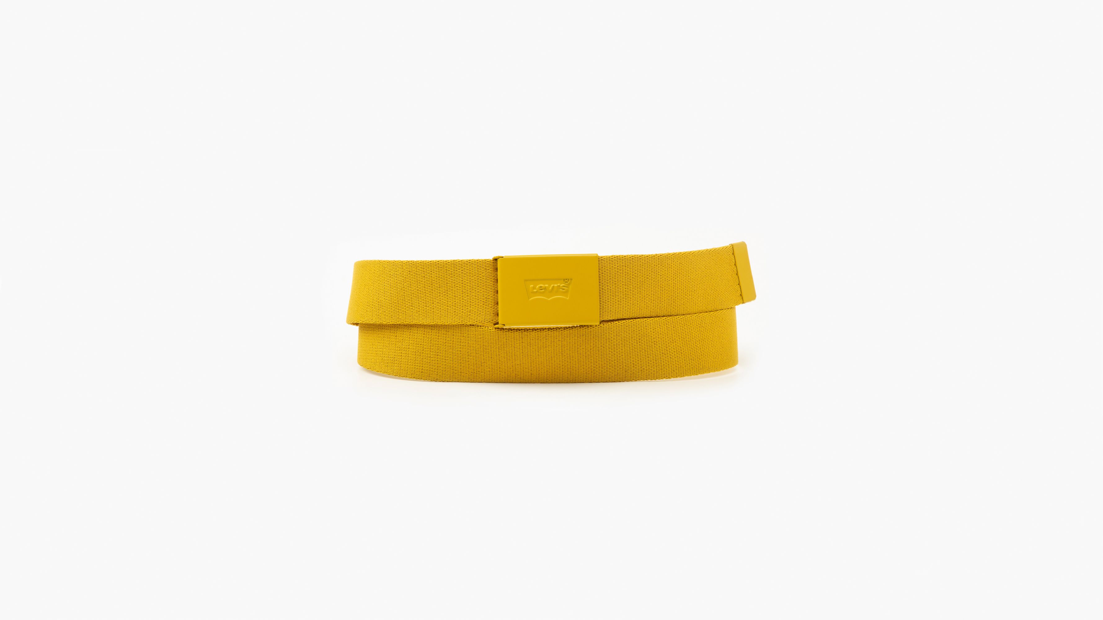 30mm Square Metal Loop/F.Yellow Strip W/Ring Studded Heavy Metal Jean Belt  B896
