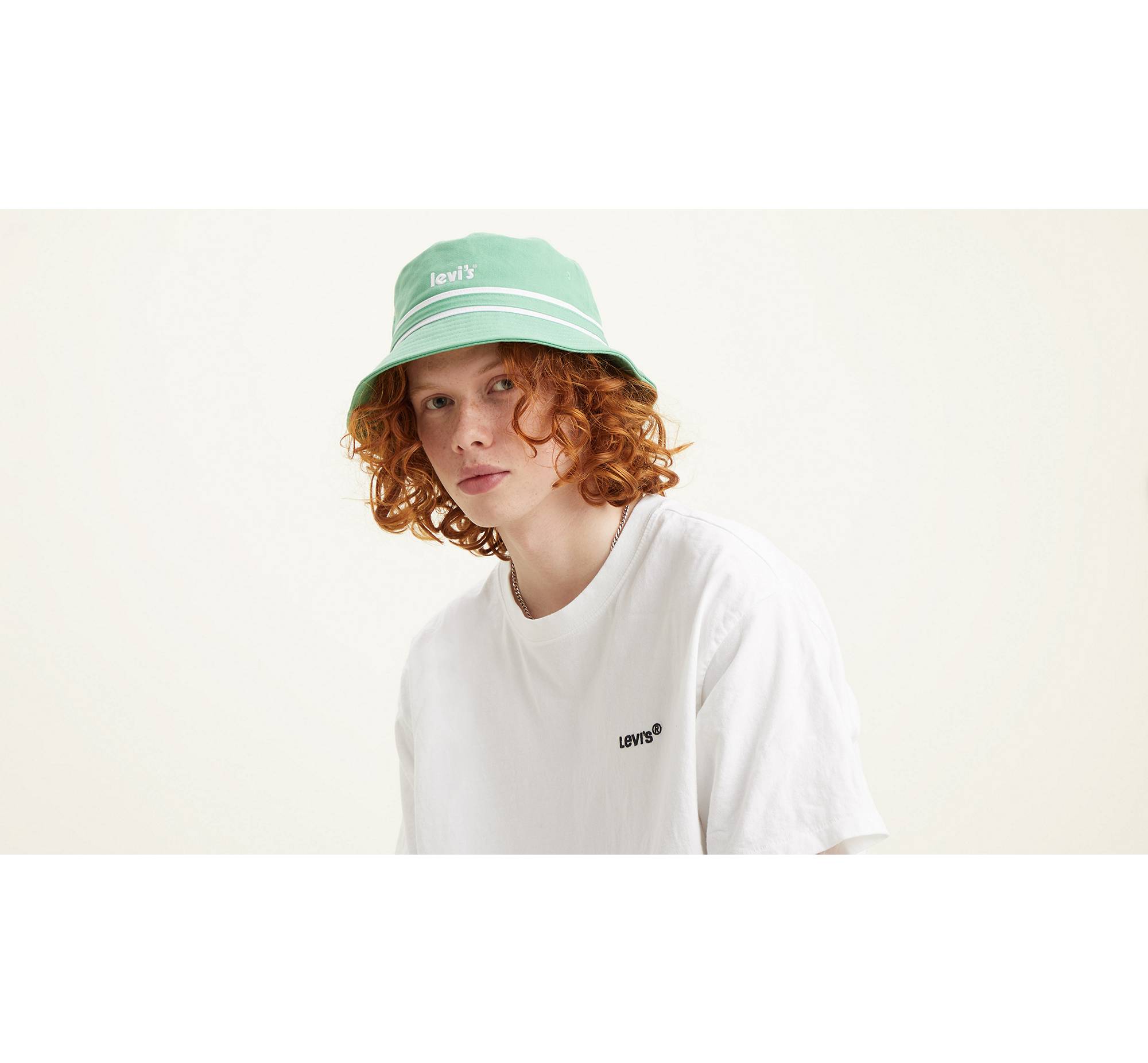 Bucket Hat With Poster Logo - Green | Levi's® AZ