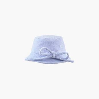 Terry Bucket Hat with Poster Logo 4