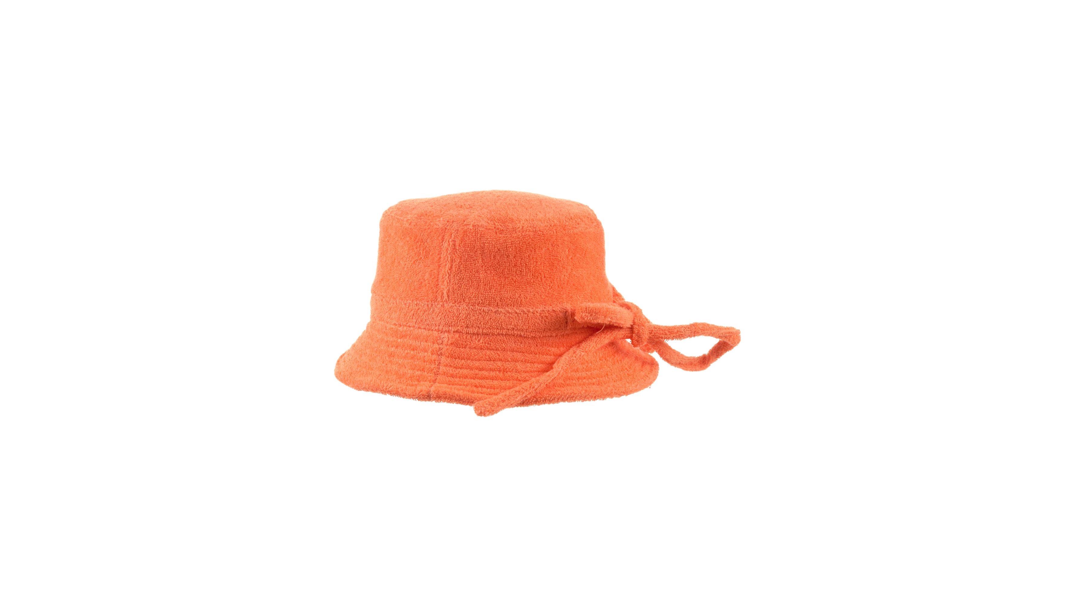 Terry Bucket Hat with Poster Logo 2