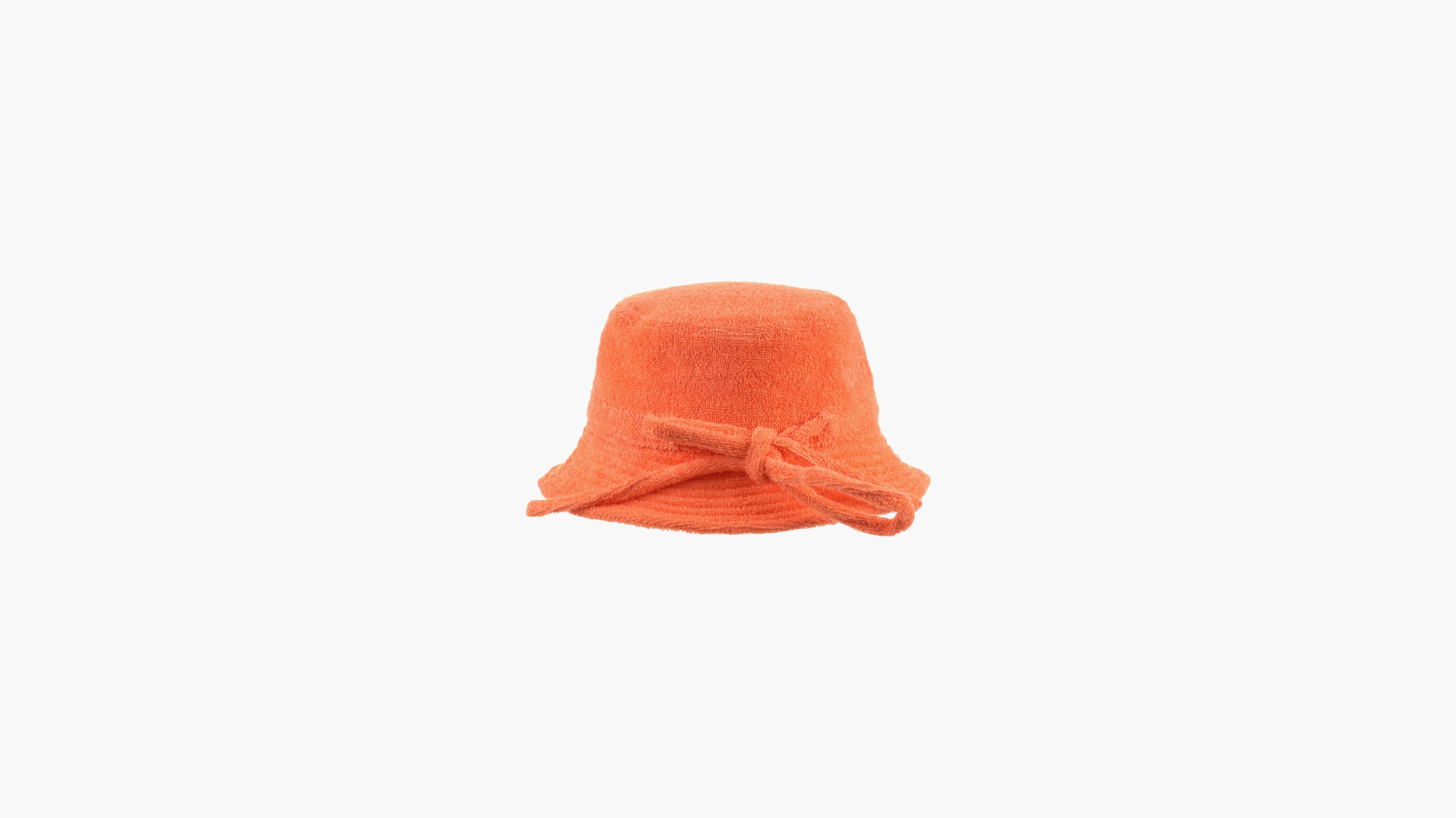 Terry Bucket Hat with Poster Logo 4