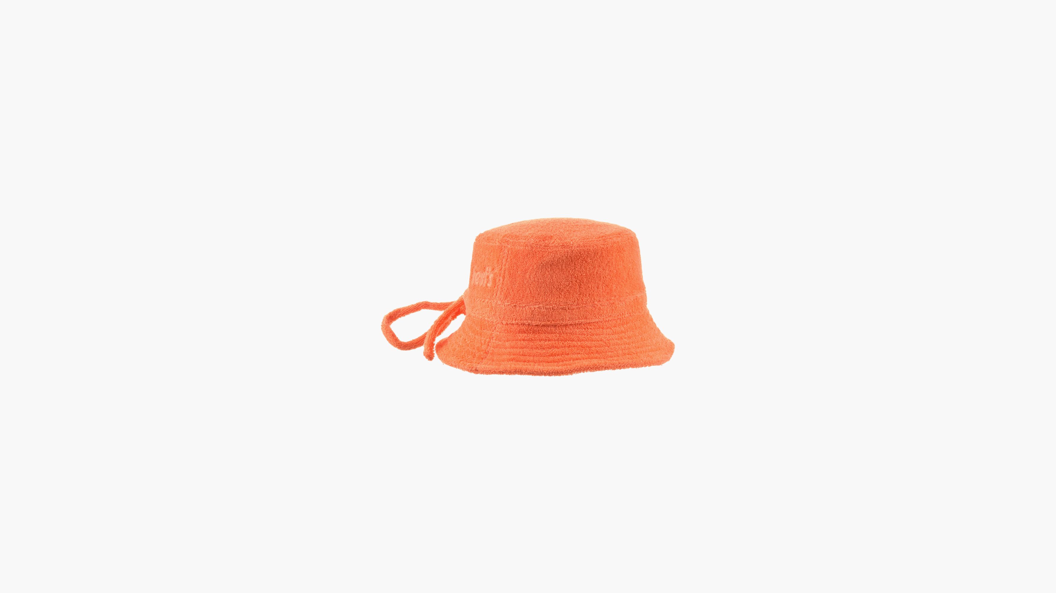 Terry Bucket Hat with Poster Logo 5