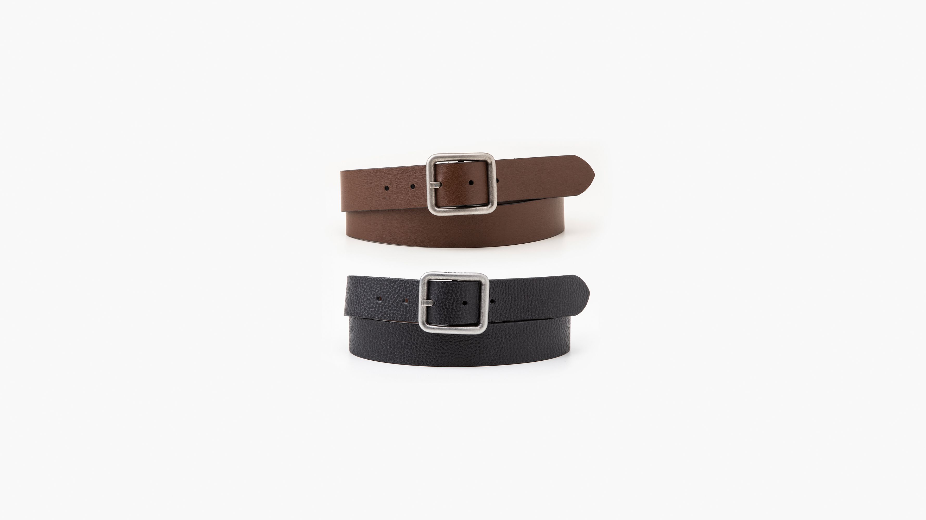 Skinny Reversible Belt - Black