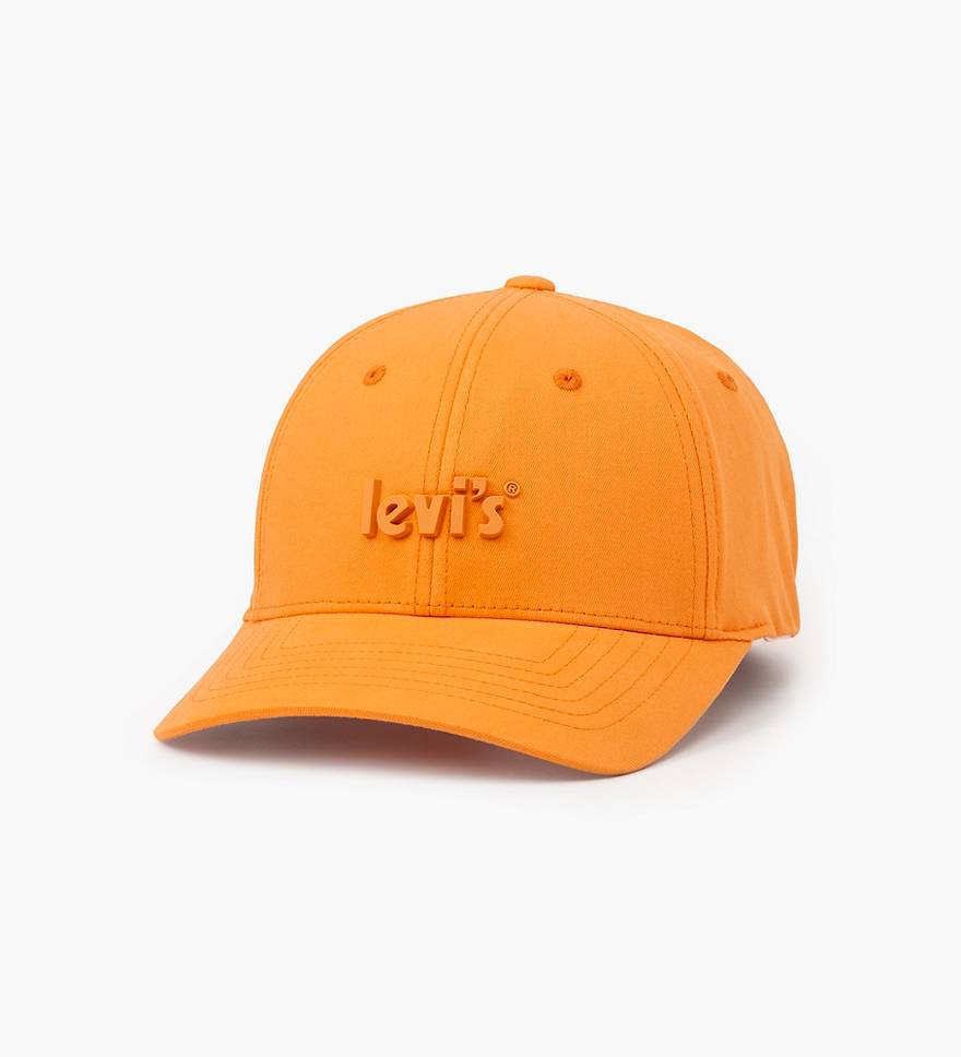 Levi\'s® Poster Logo Flexfit® Cap - Orange | Levi\'s® US