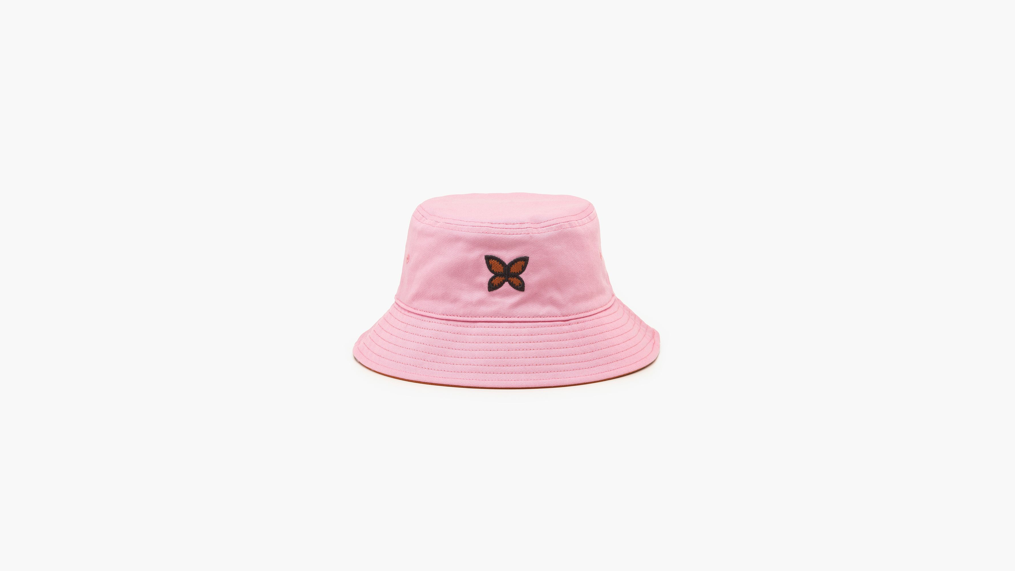 Jeans Monogram Bucket Hat_Denim Pink