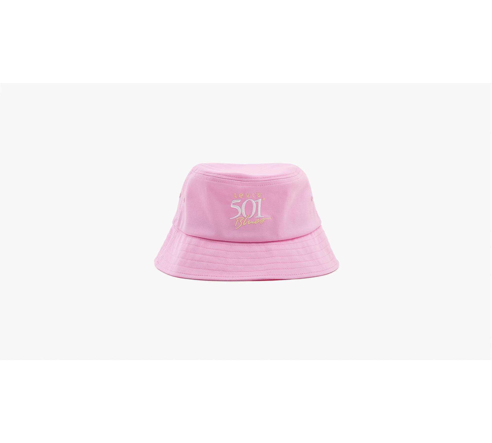 Levi's 501 Blues Bucket Hat in Regular Pink D7079-0001 Women's Large L Nwt New!