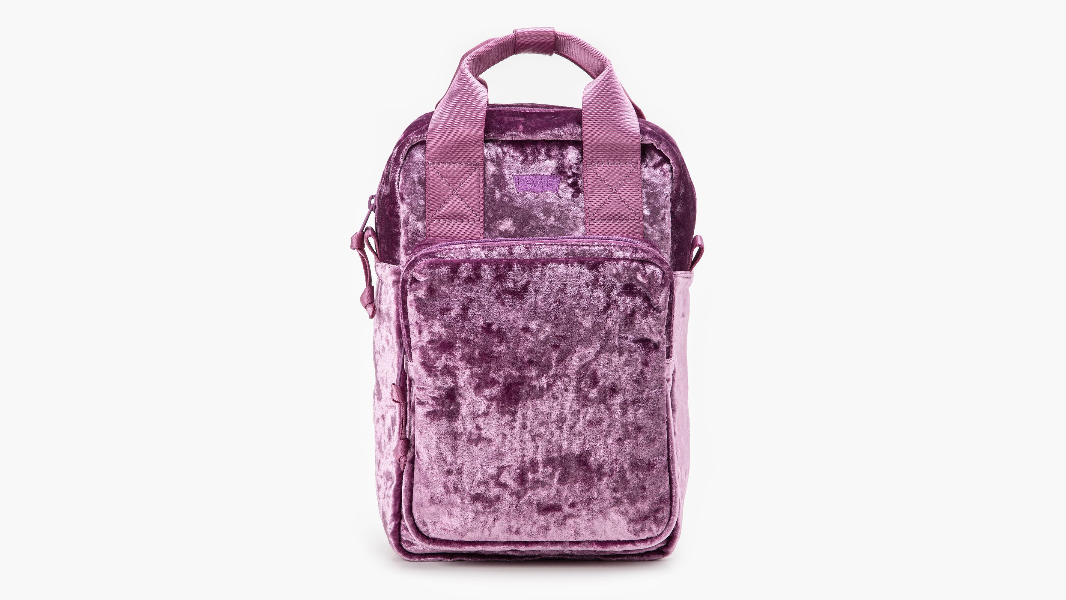 Purple cheap velvet backpack