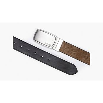 Plaque Reversible Belt - Beige