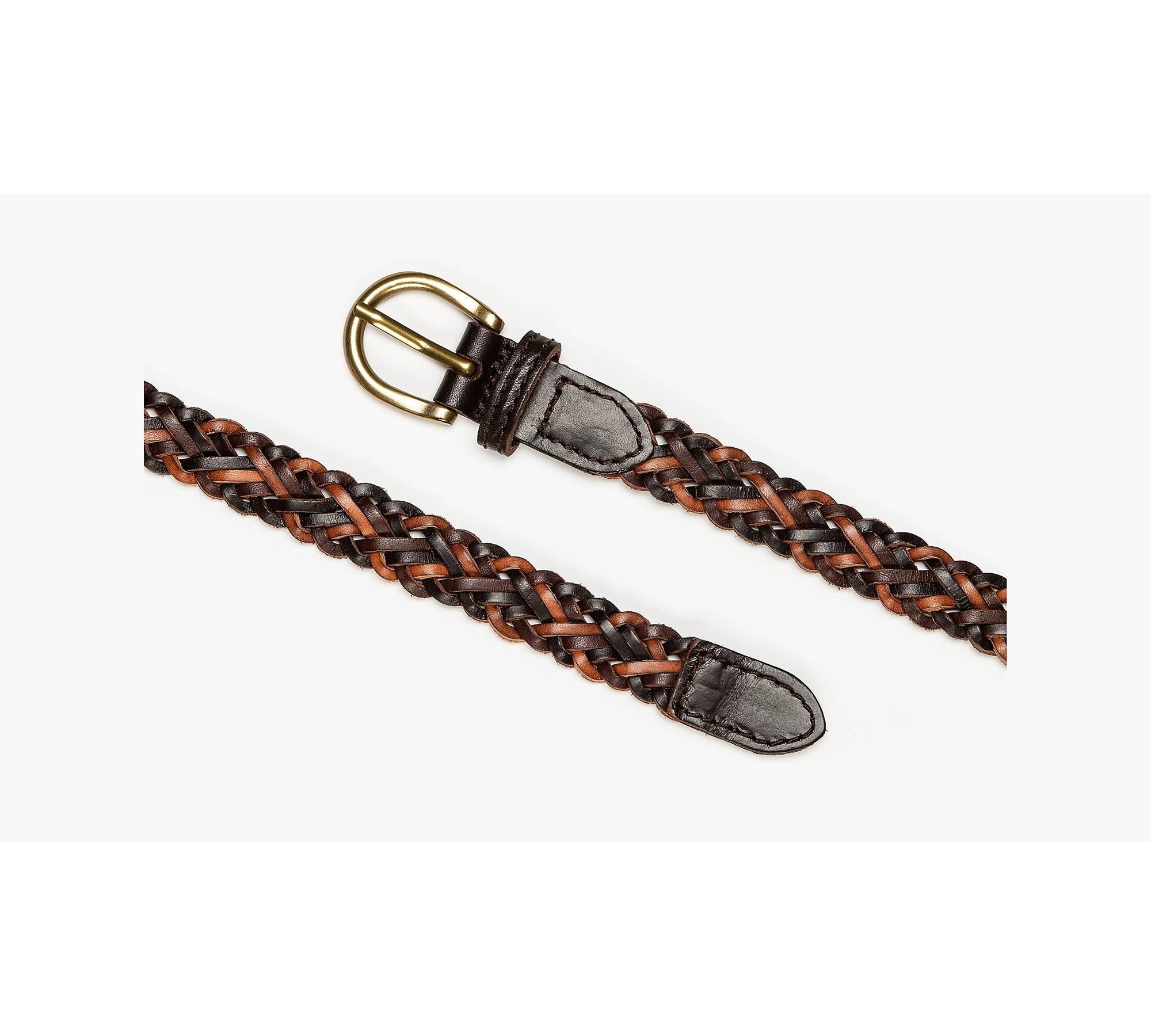 Leather Braided Belt - Brown | Levi's® RO
