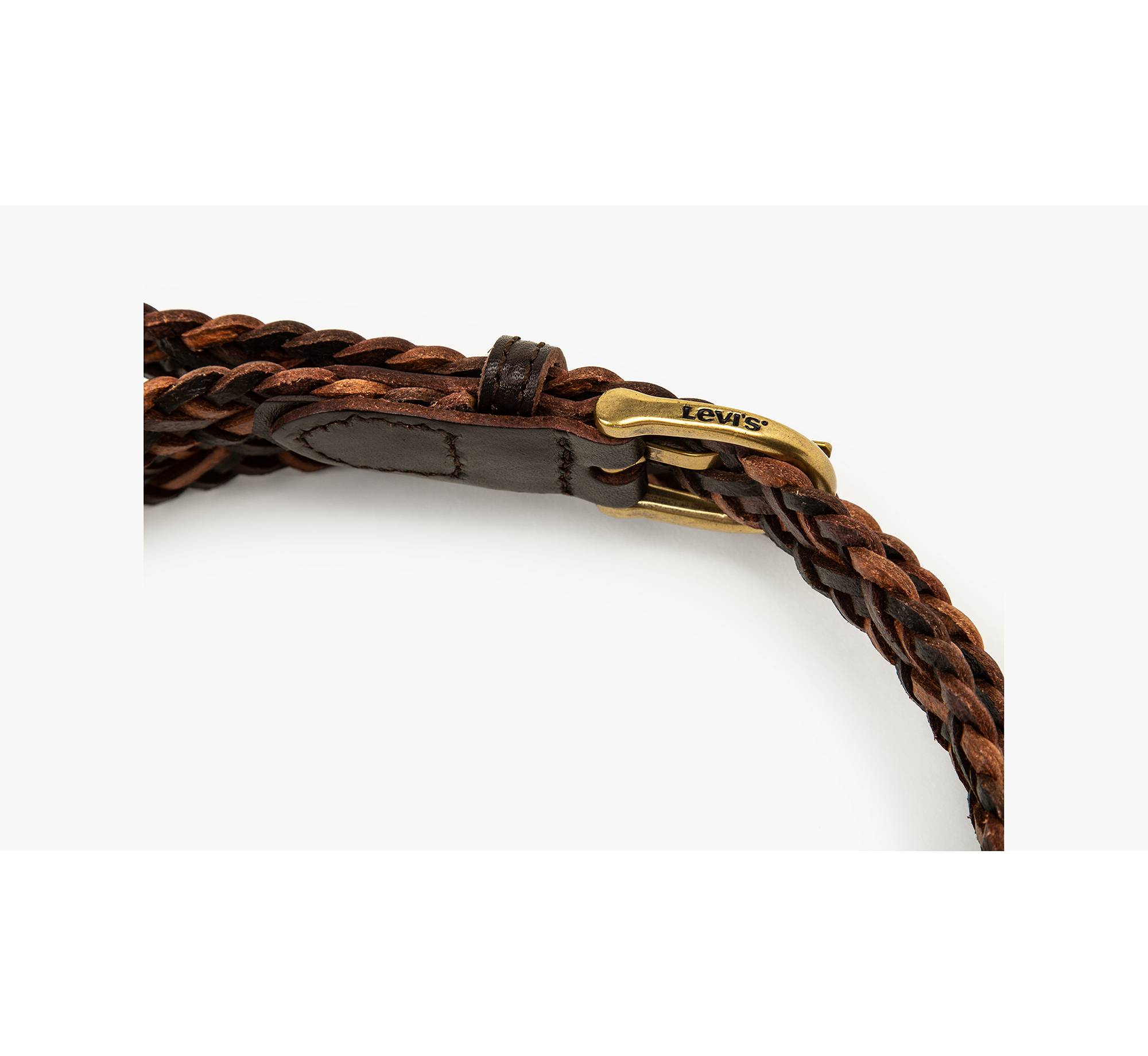 Leather Braided Belt - Brown | Levi's® ES