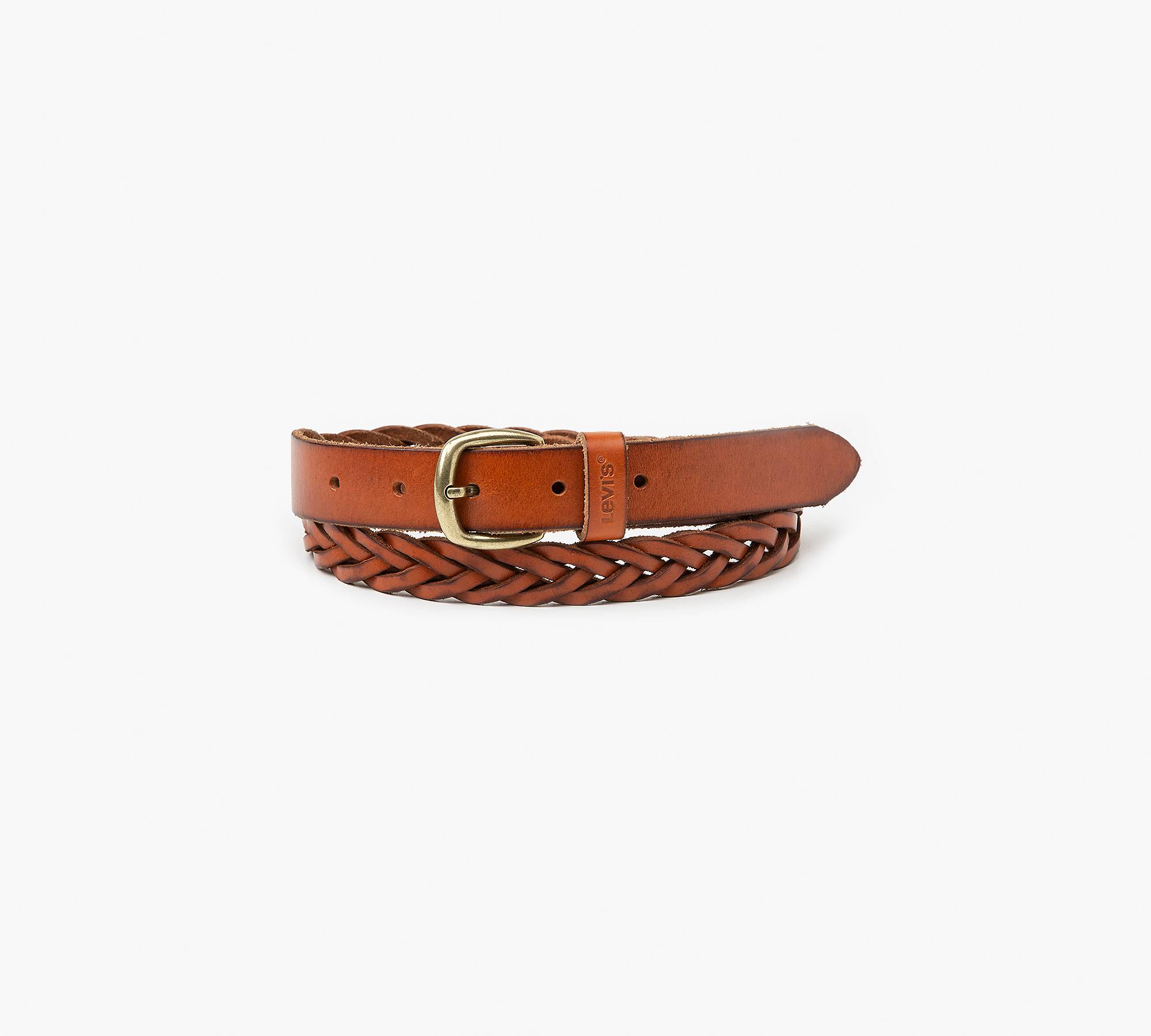 Leather Braided Belt - Orange | Levi's® DE